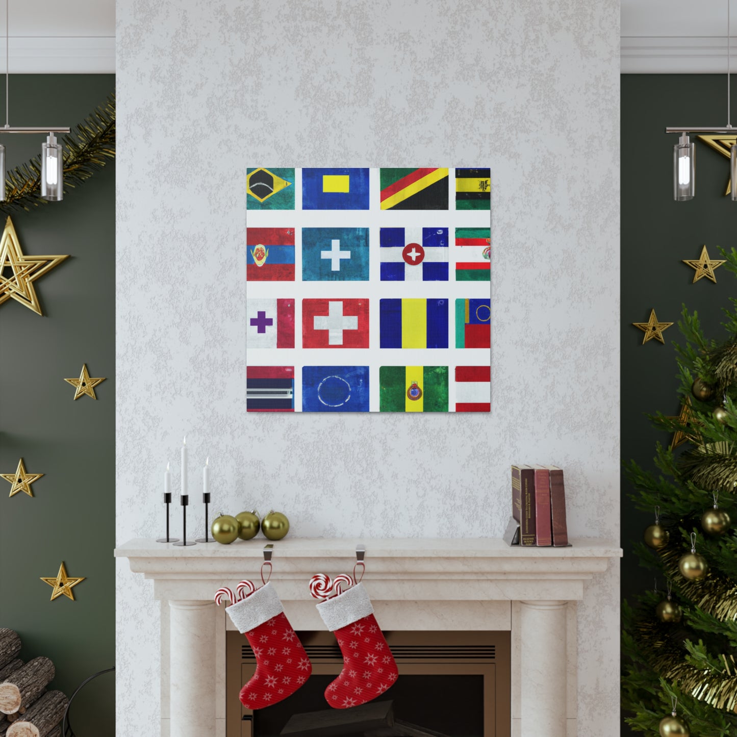 .

Josephine Pengelly - Flags Of The World Canvas Wall Art