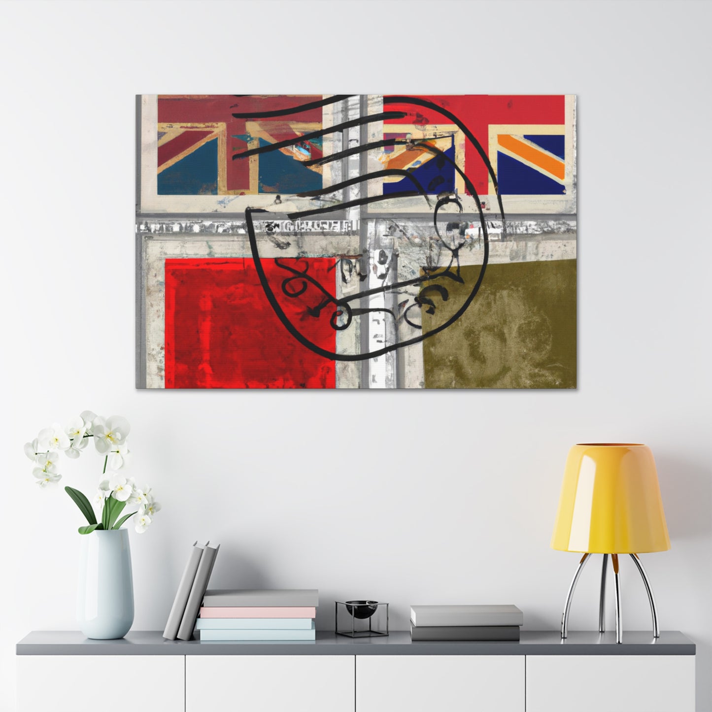 Global Motion Stamps - Postage Stamp Collector Canvas Wall Art