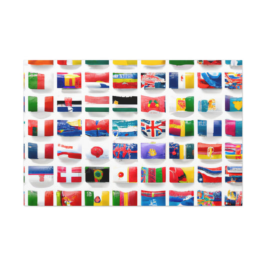 Herbert Sheridan-Williams - Flags Of The World Canvas Wall Art