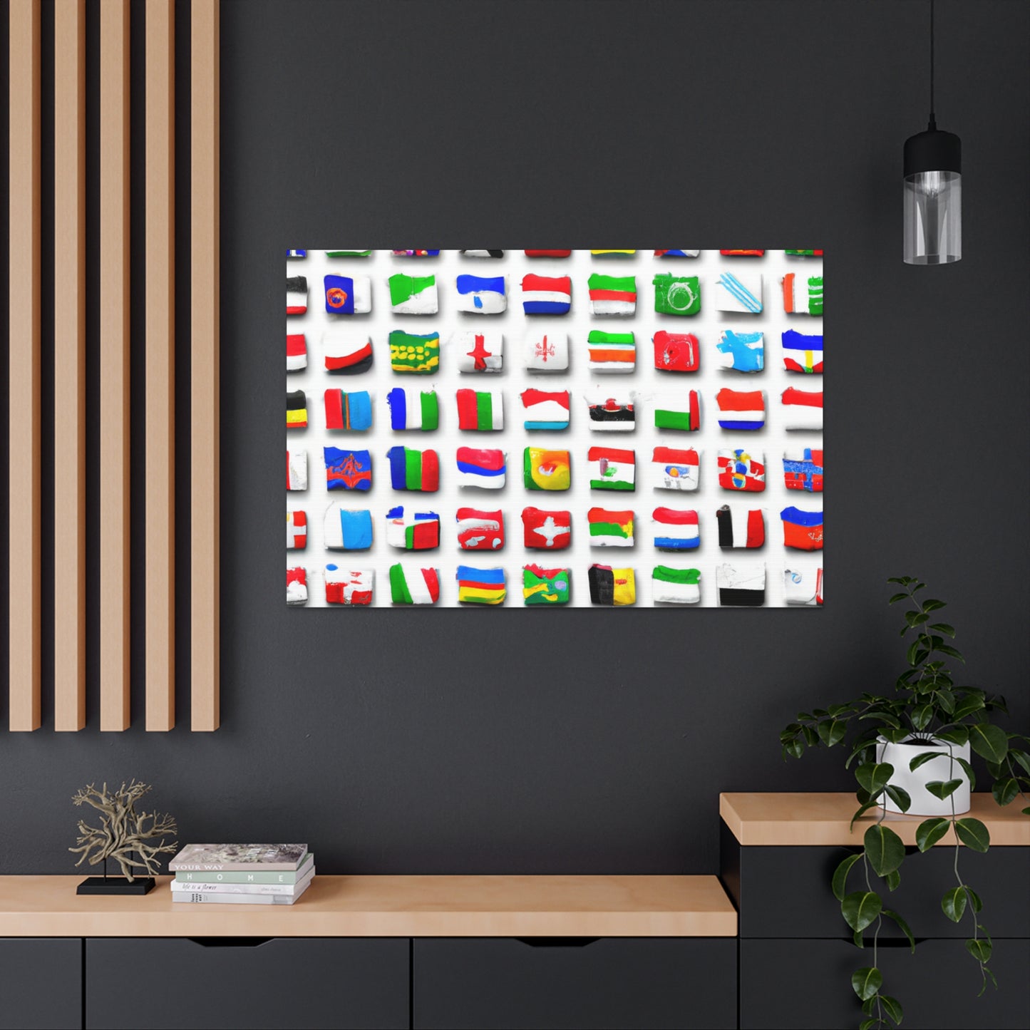 Lizzie Crocker - Flags Of The World Canvas Wall Art