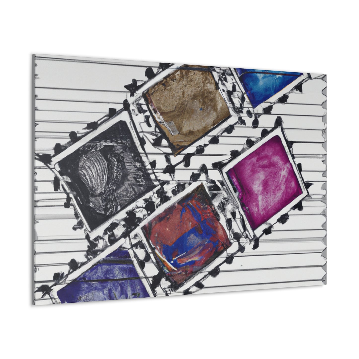"Global Celebrations" - Postage Stamp Collector Canvas Wall Art