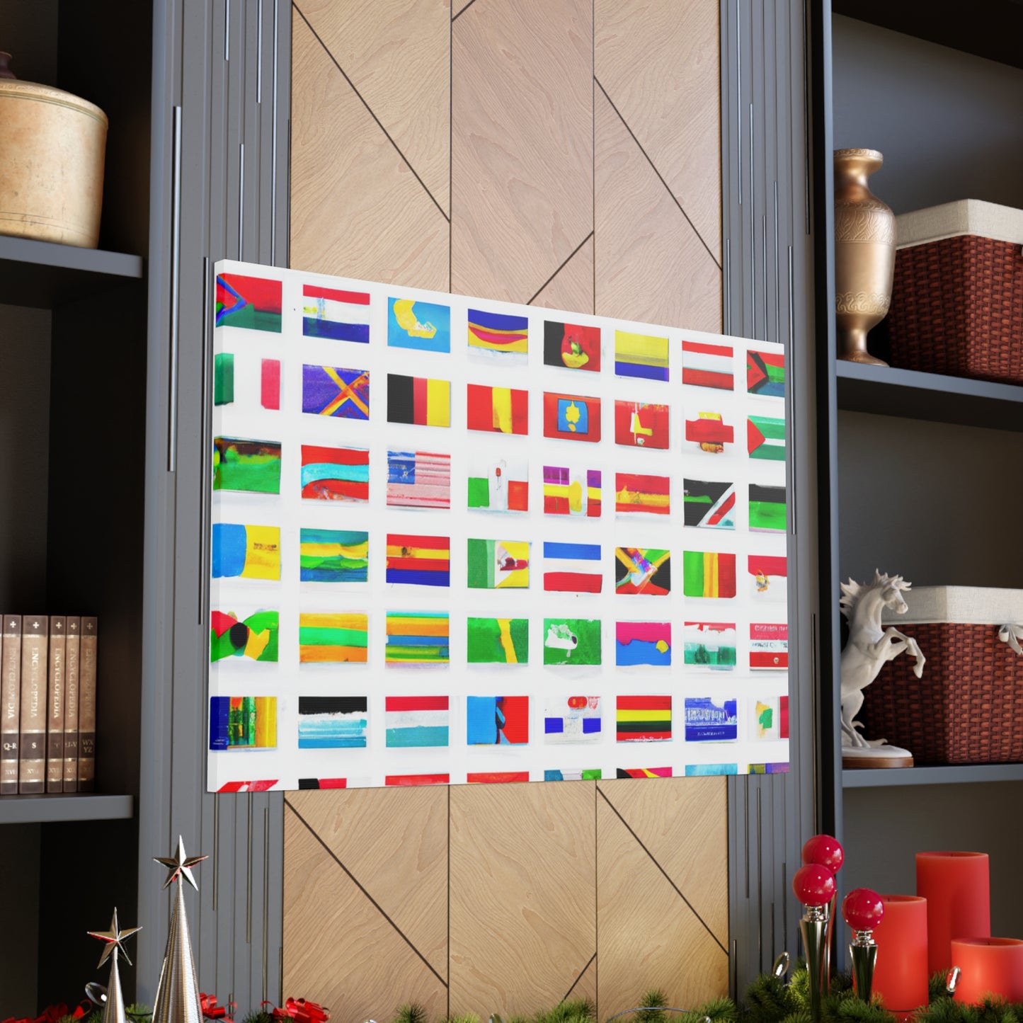 Winifred Atwell Fryer - Flags Of The World Canvas Wall Art