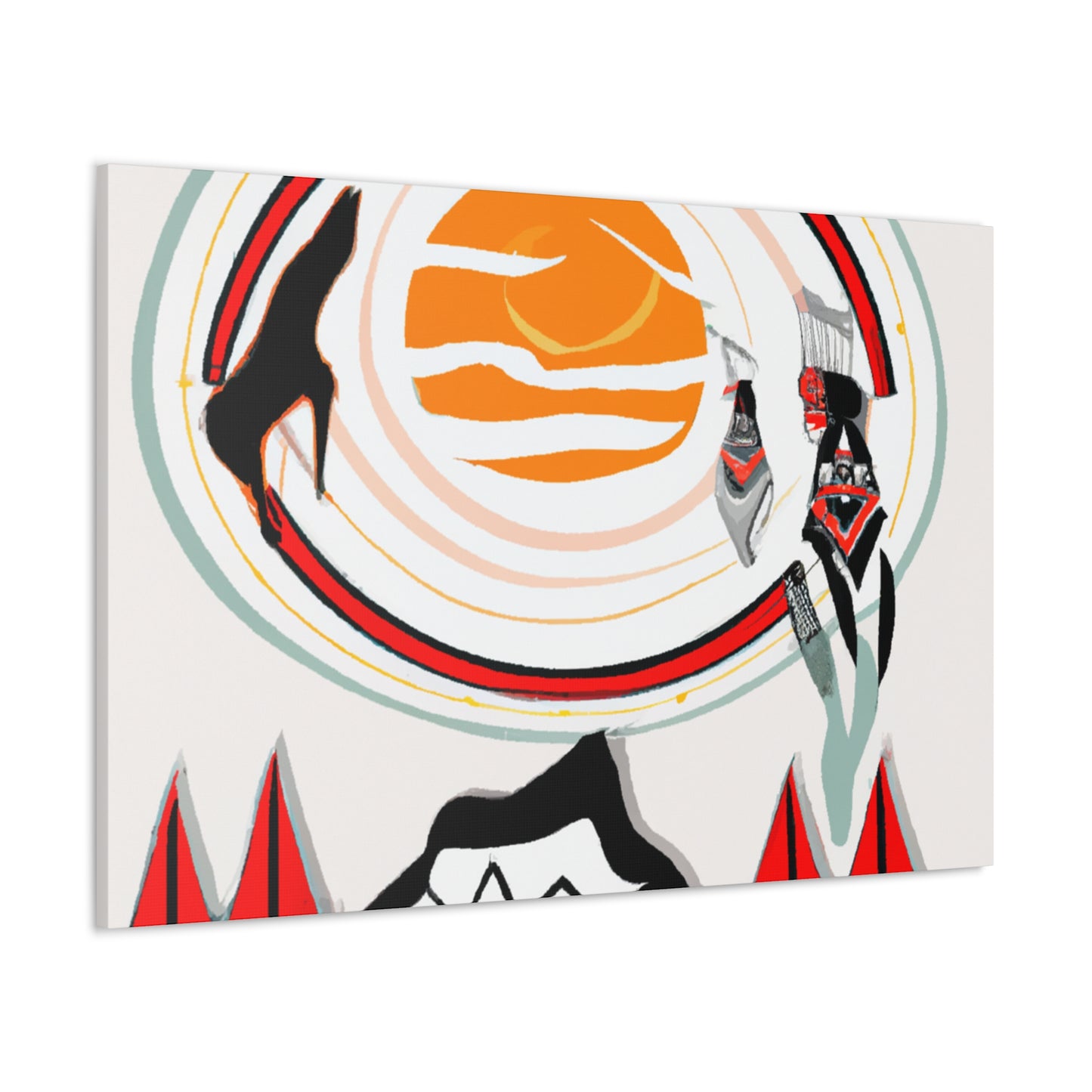 Little Eagle - Native American Indian Canvas Wall Art