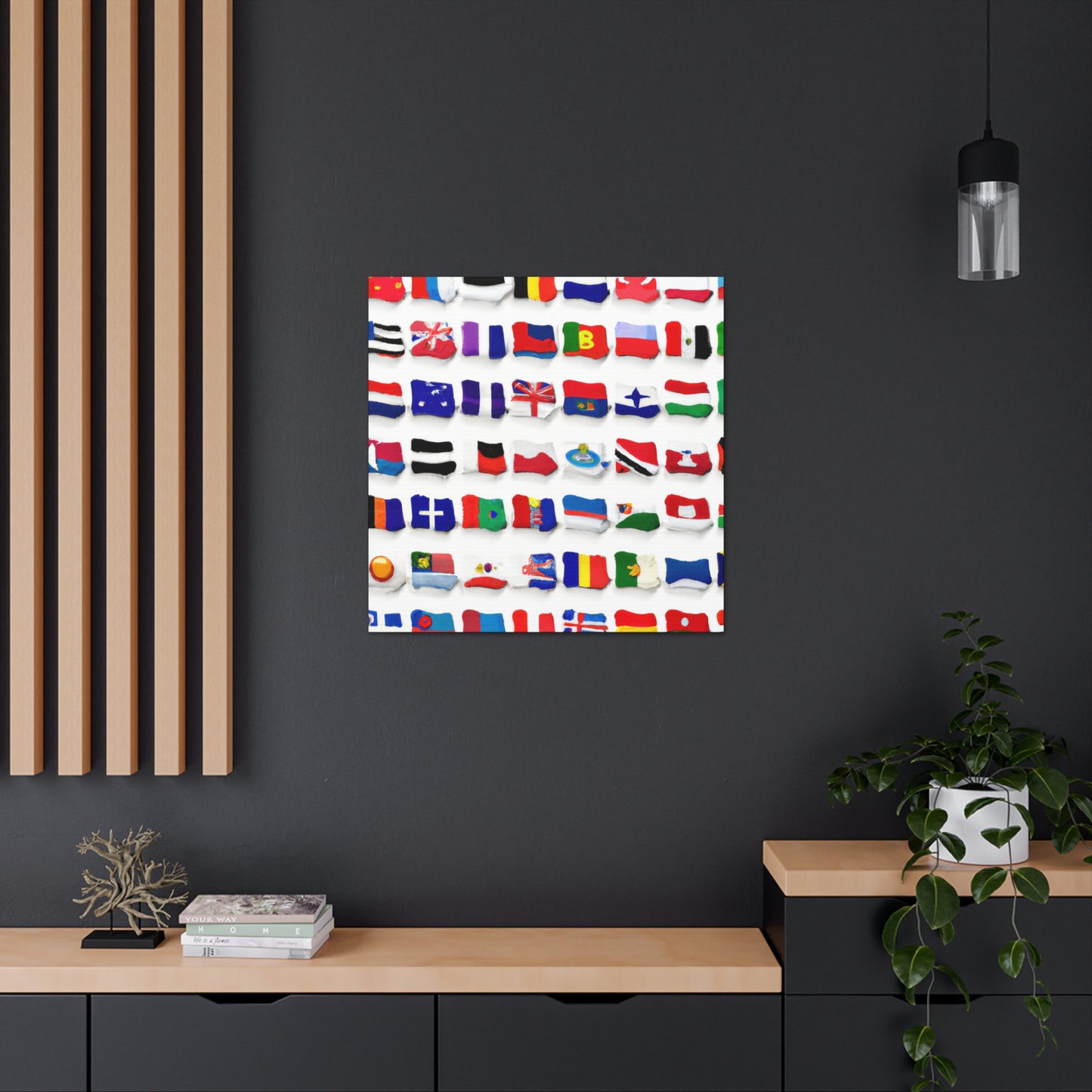 Annabella Haines (1818-1886) - Flags Of The World Canvas Wall Art