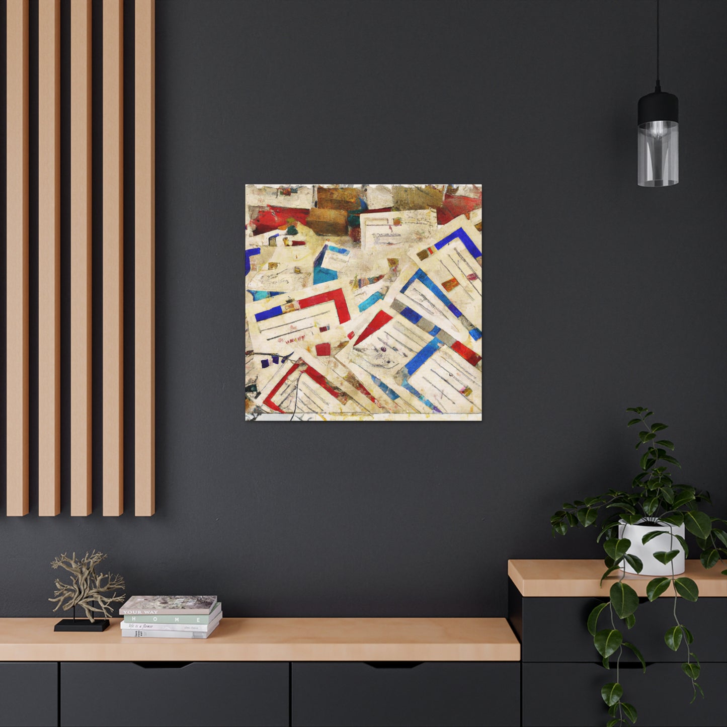 "Global Postage Collection" - Postage Stamp Collector Canvas Wall Art