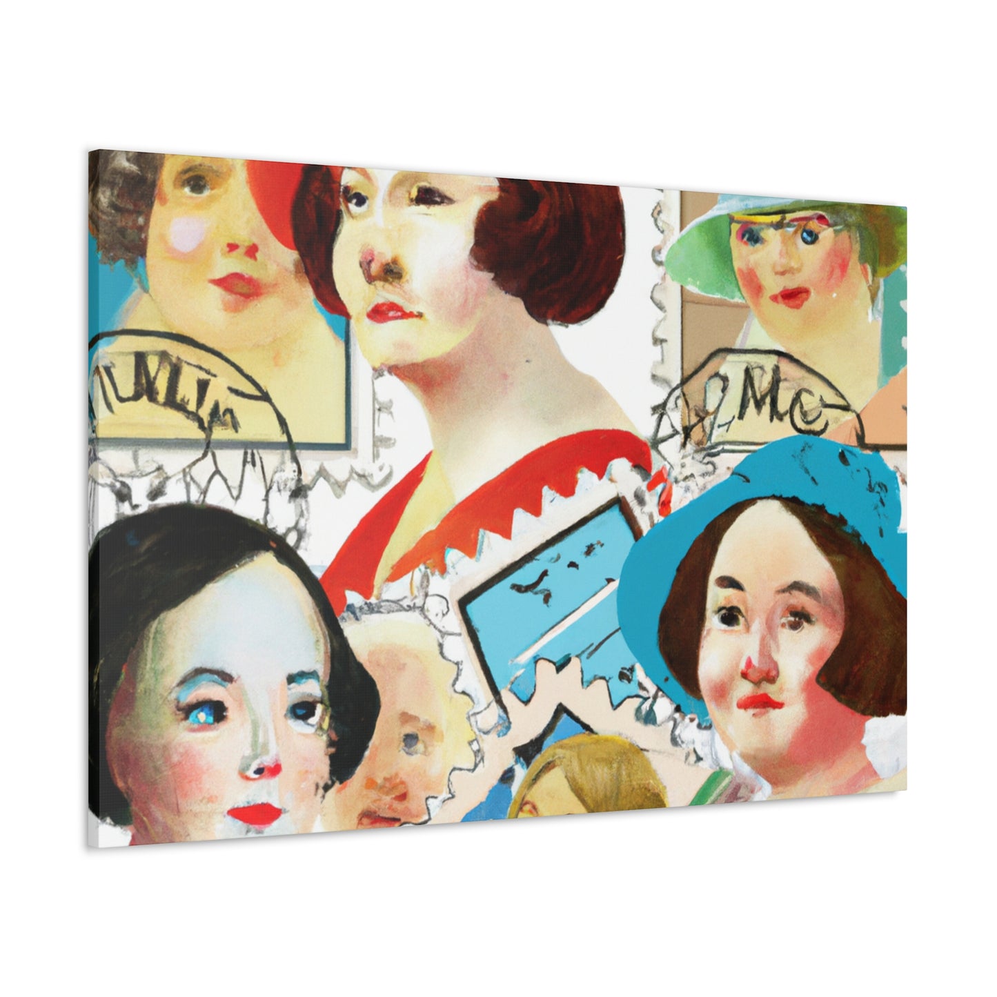 Global Heritage Collection - Postage Stamp Collector Canvas Wall Art