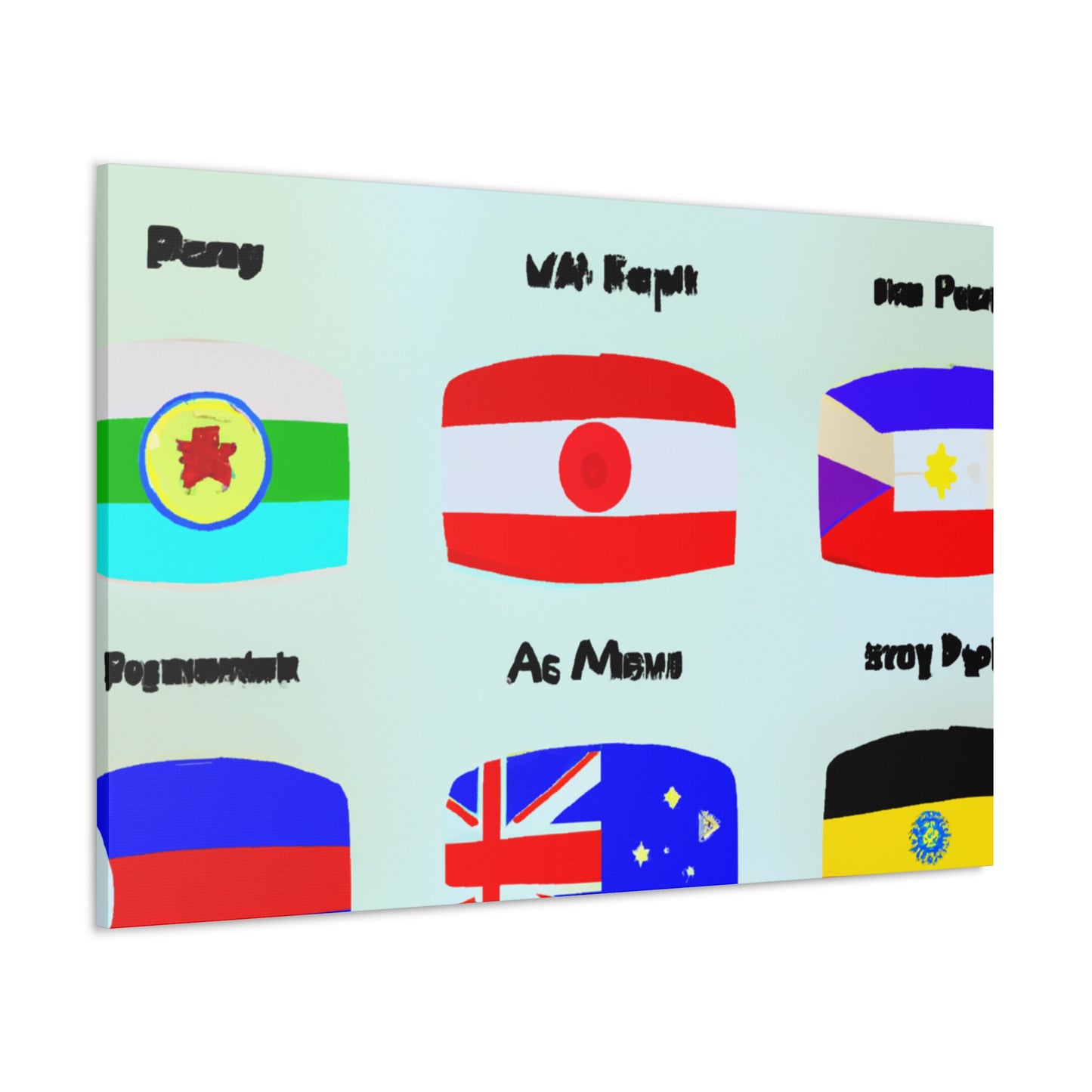 Frances Bellamy - Flags Of The World Canvas Wall Art