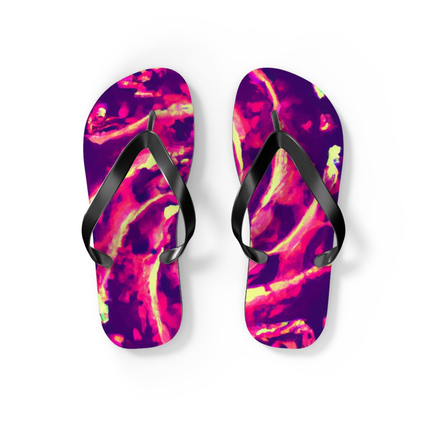 Vicente Broguesmith - Psychedelic Trippy Flip Flop Beach Sandals