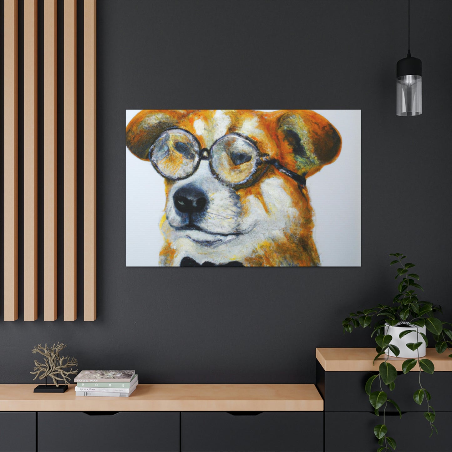 Fritz Furrball - Dog Lovers Canvas Wall Art