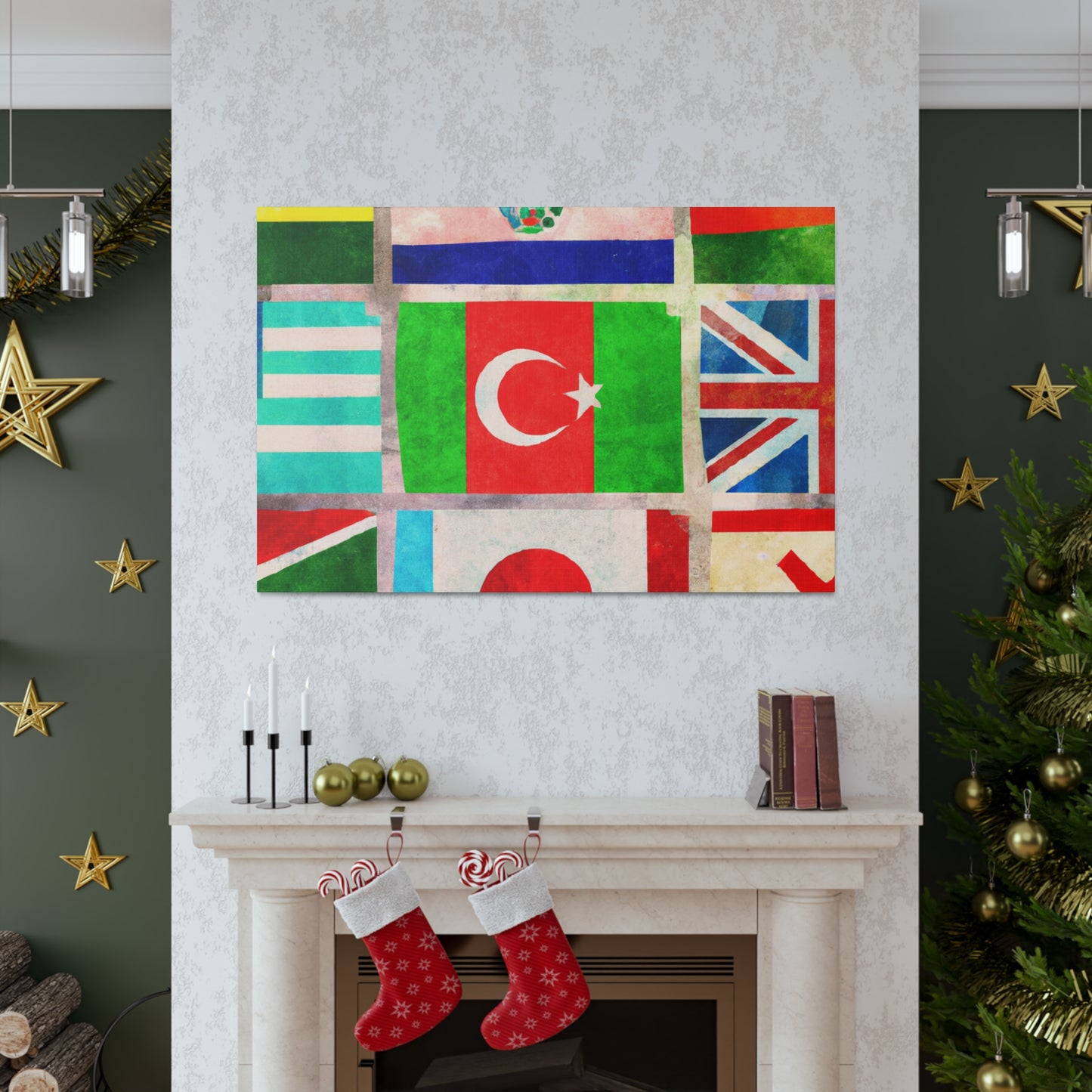 Frances Bellamy - Flags Of The World Canvas Wall Art