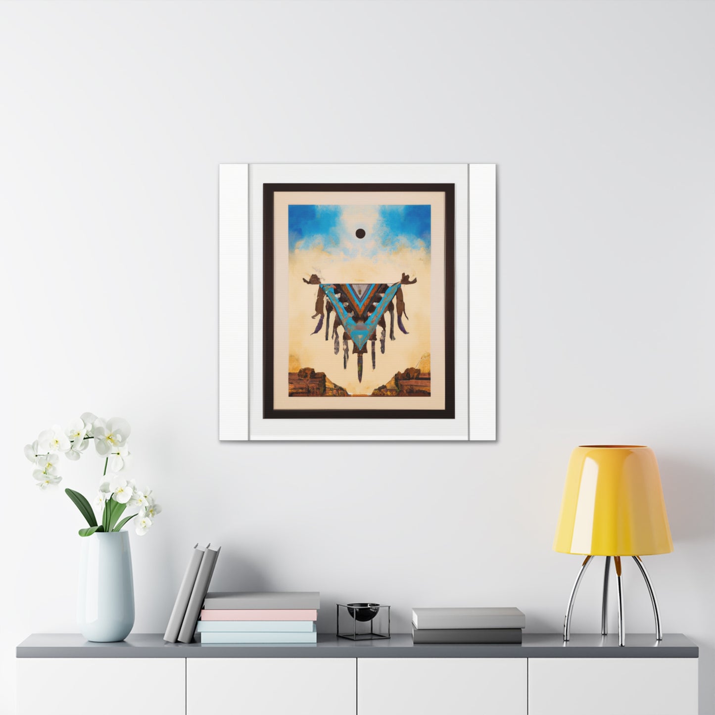 Mandan Silverhawk - Native American Indian Canvas Wall Art