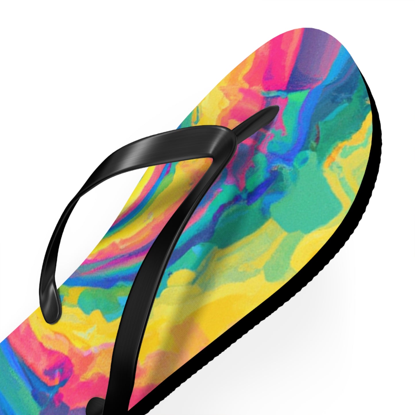 Agatha Brownridge Shoemaker - Psychedelic Trippy Flip Flop Beach Sandals