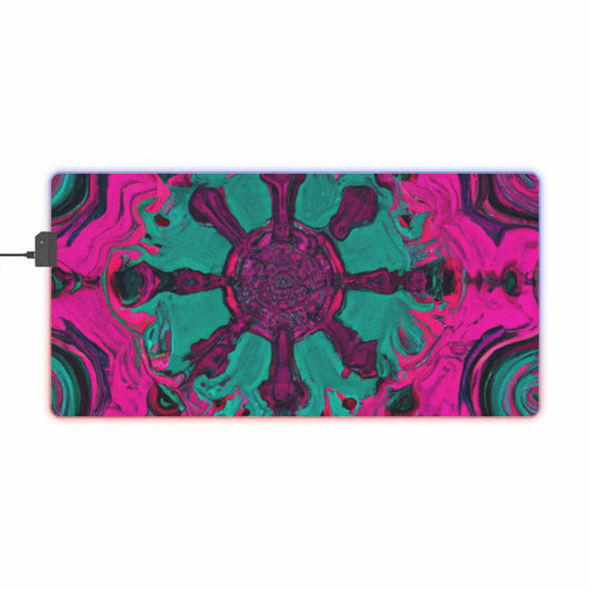 Bopper Buzzsaw - Psychedelic Trippy LED Light Up Gaming Mouse Pad