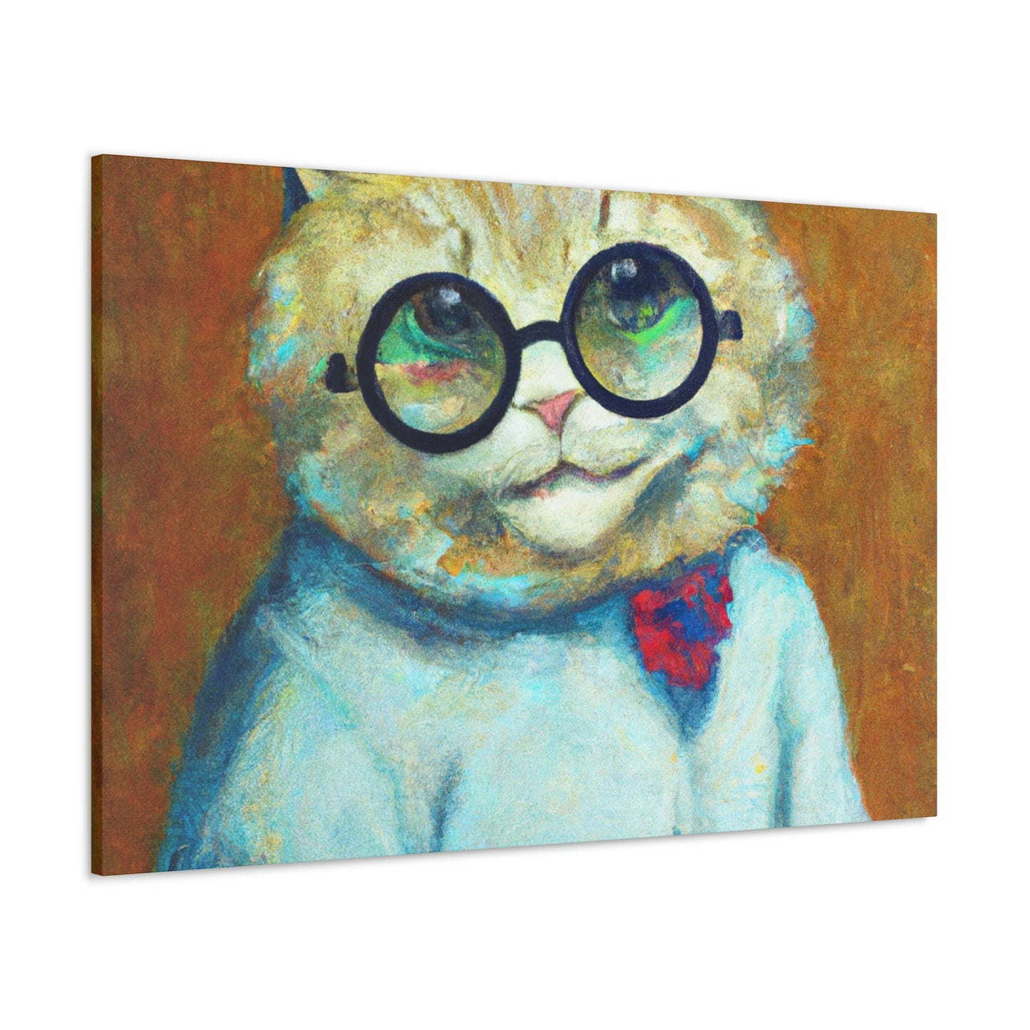 Slinky Whiskers - Cat Lovers Canvas Wall Art