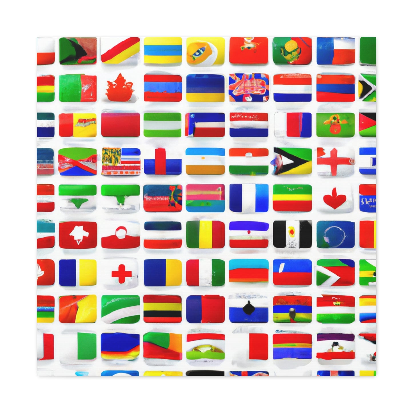 James Armistead Marshall - Flags Of The World Canvas Wall Art