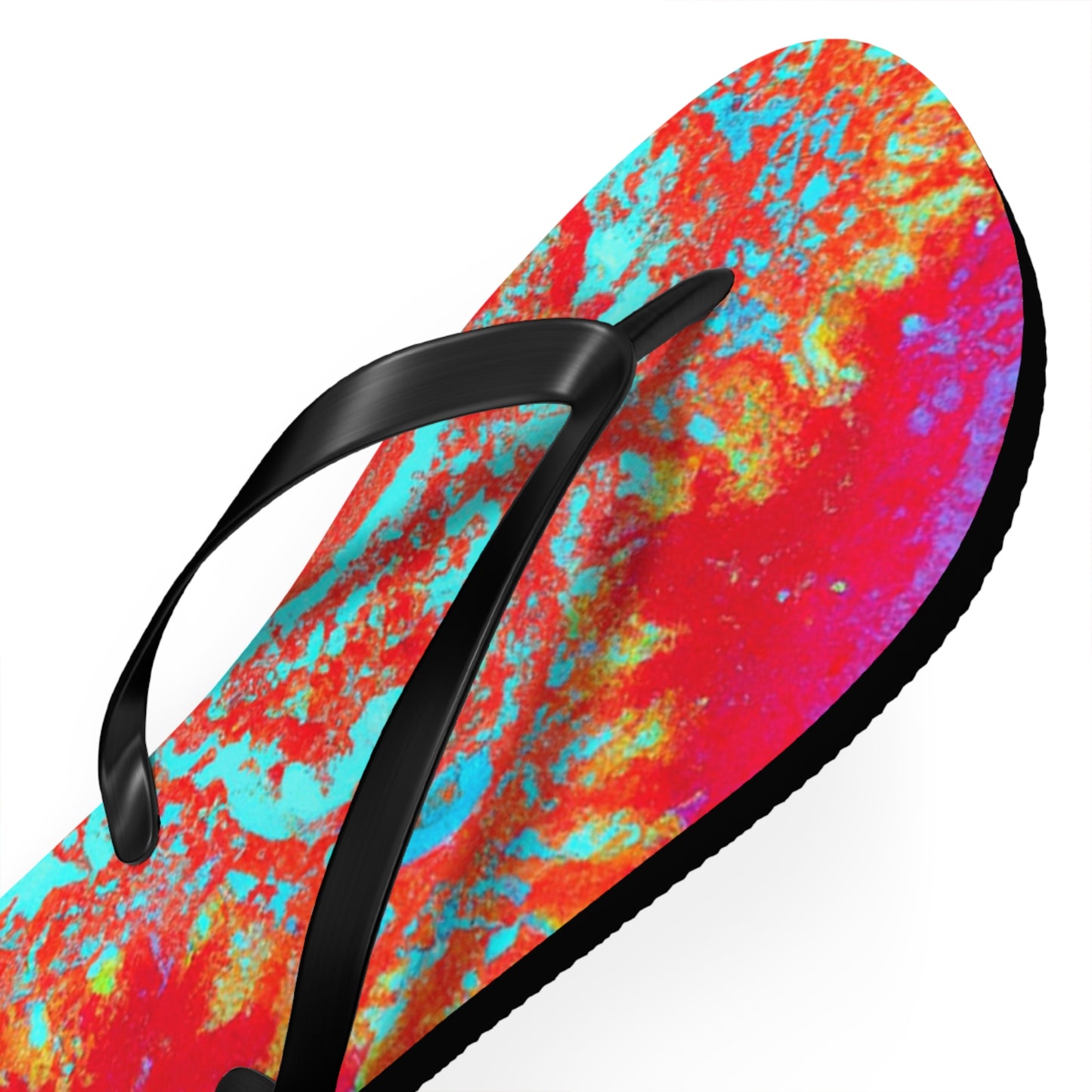 Dorthea Silverton - Psychedelic Trippy Flip Flop Beach Sandals