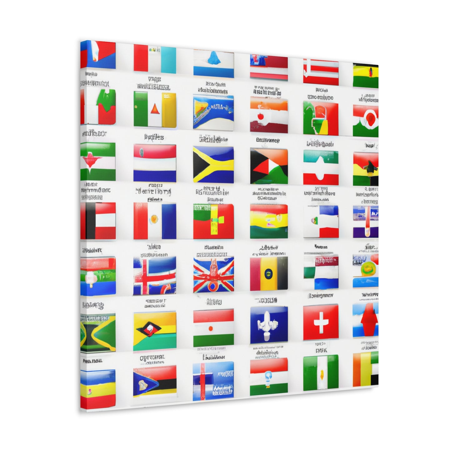 William Portis - Flags Of The World Canvas Wall Art