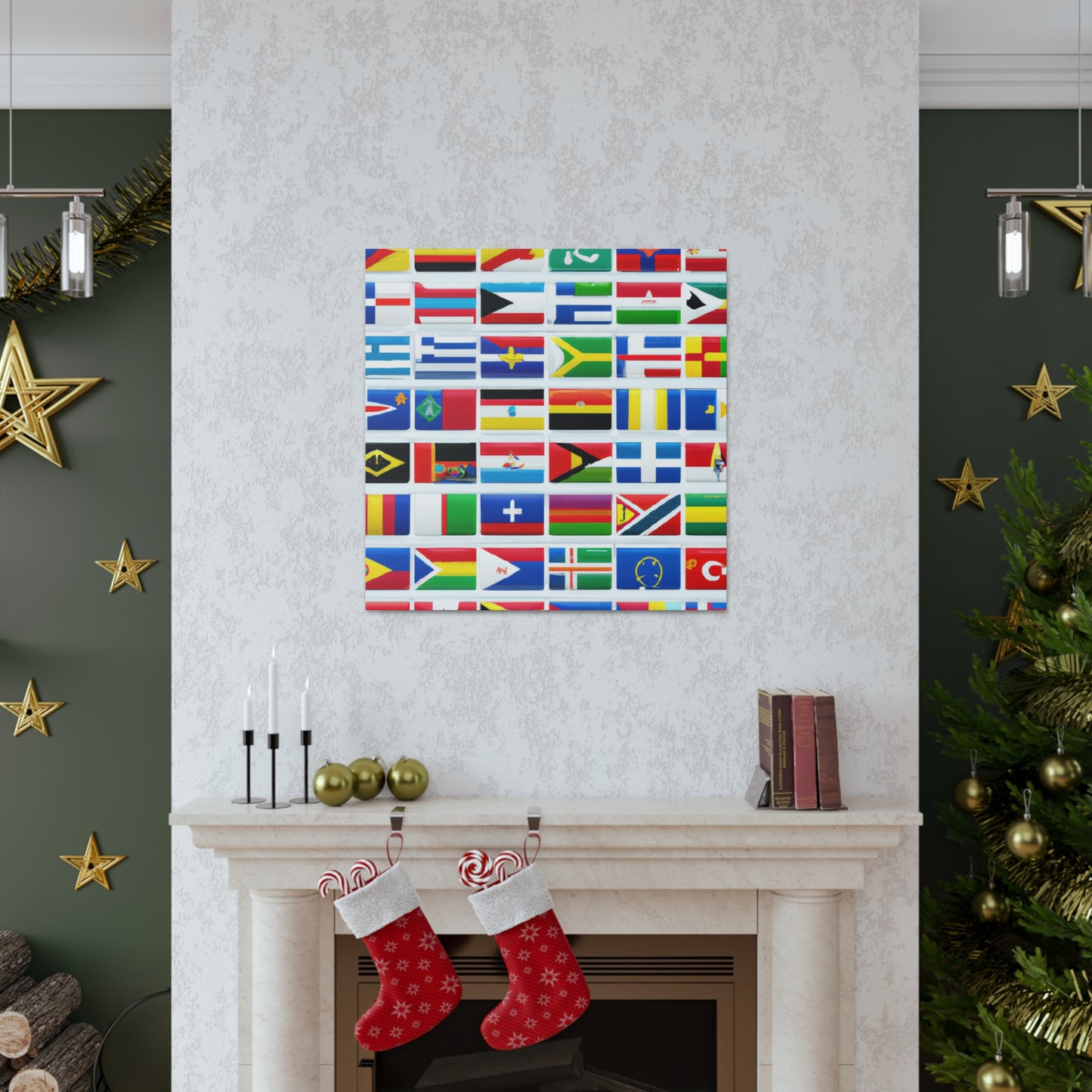 Isabelle Whitcombe - Flags Of The World Canvas Wall Art