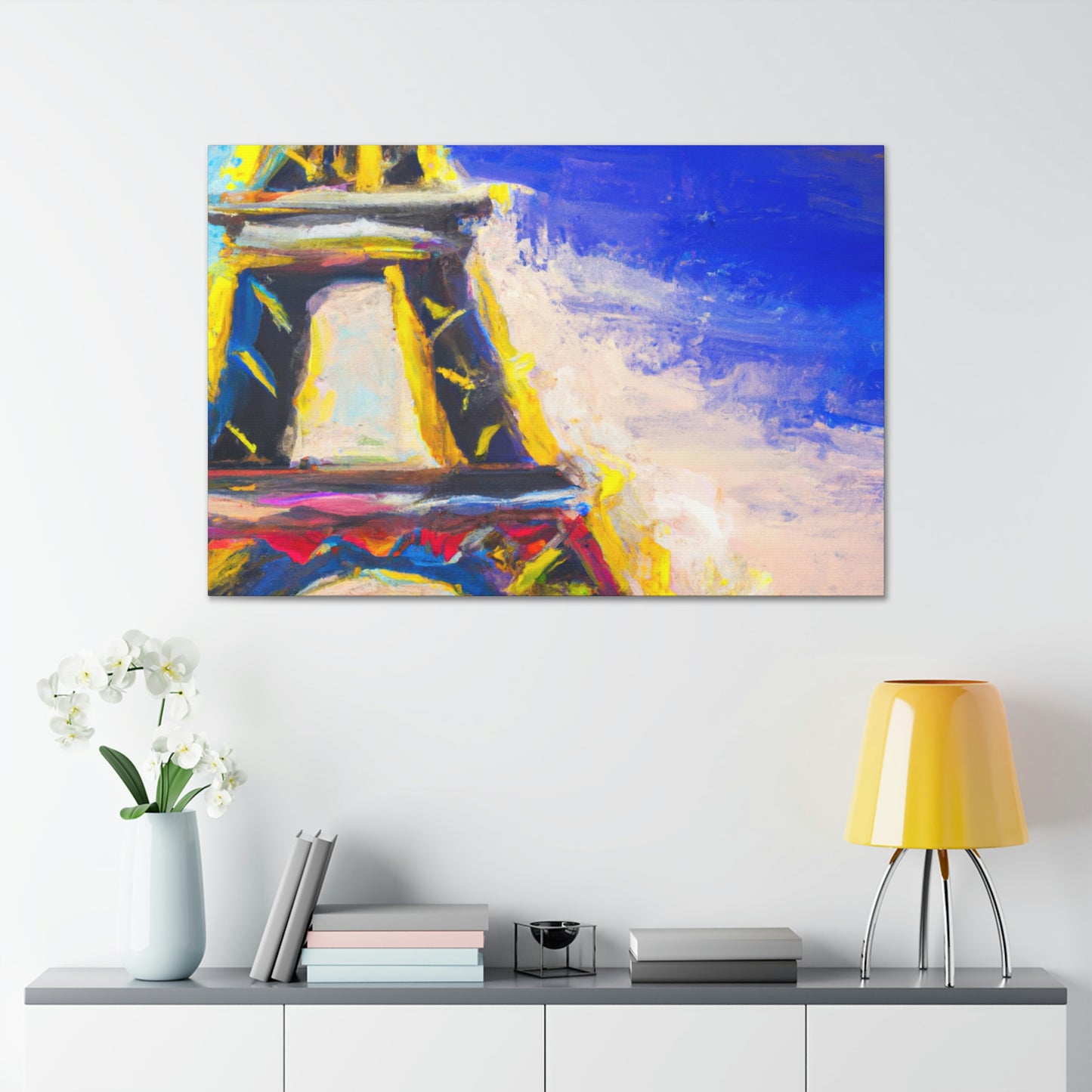 Marcel le Chat - Eiffel Tower Canvas Wall Art