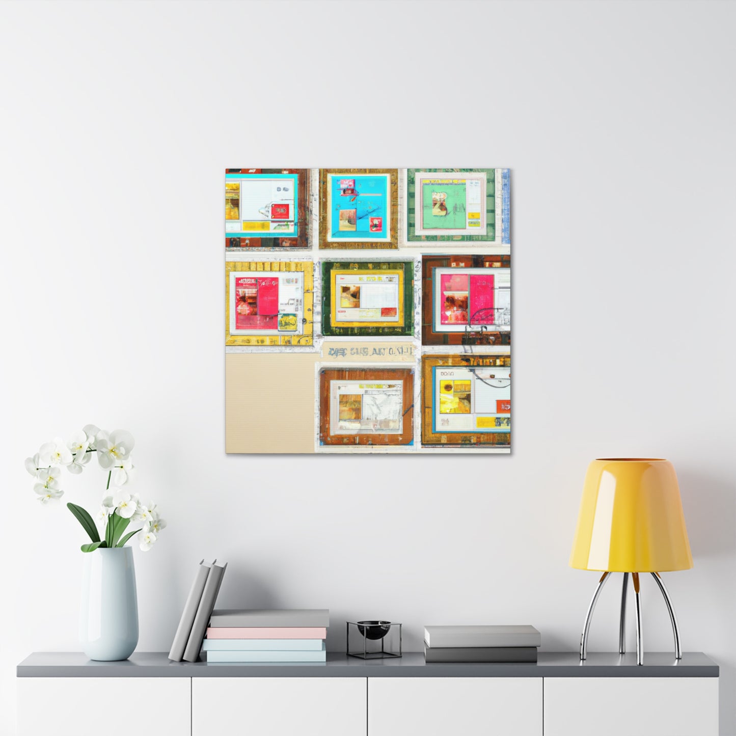 Global Journey Stamp Collection - Postage Stamp Collector Canvas Wall Art