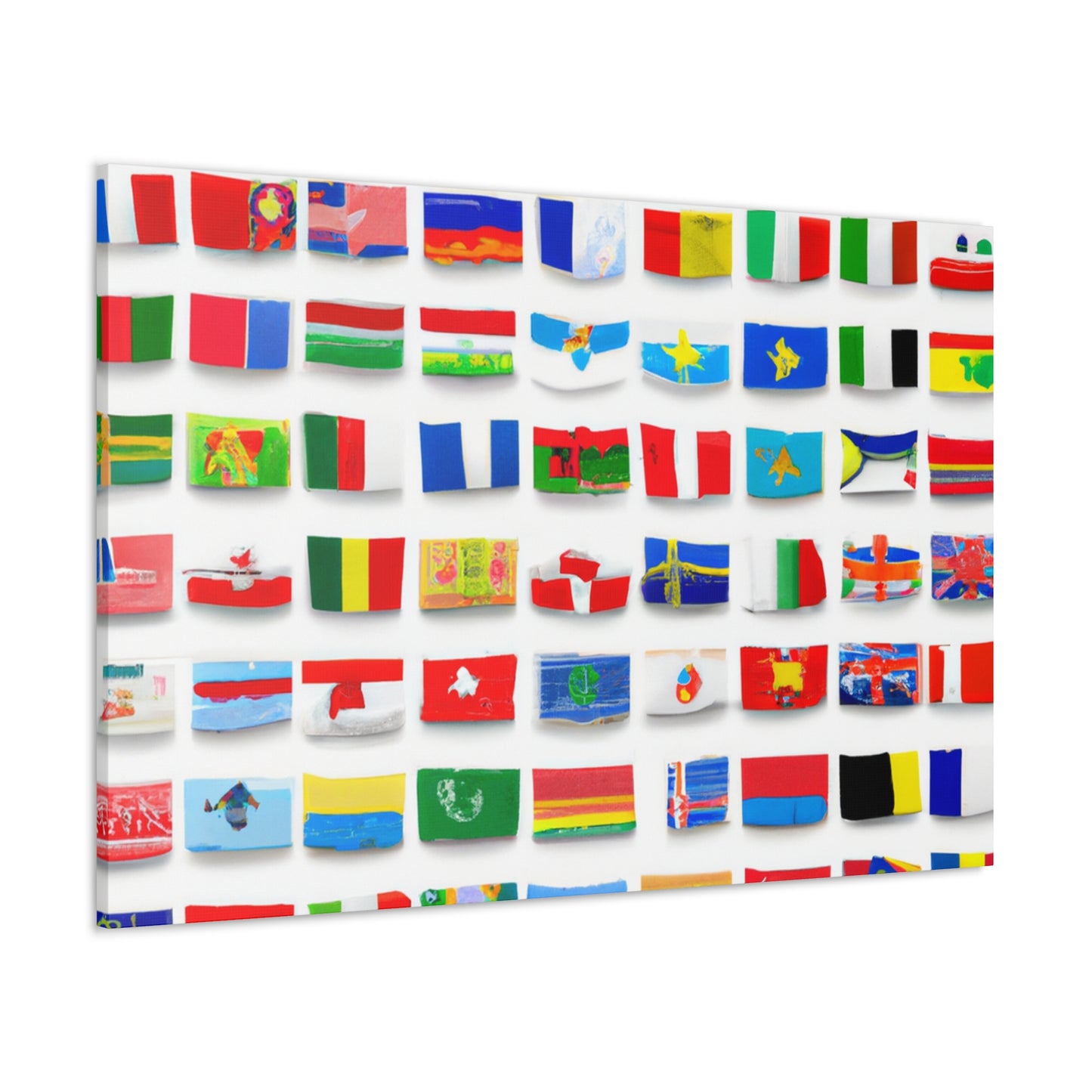 Adelina Frizzell. - Flags Of The World Canvas Wall Art