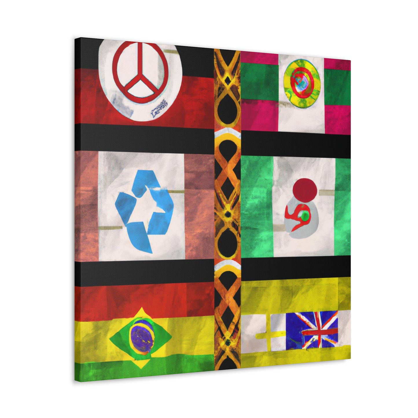 Fanny Nicholson-Quirmbach - Flags Of The World Canvas Wall Art