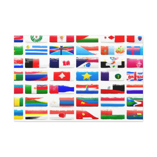 Mary Pickersgill - Flags Of The World Canvas Wall Art