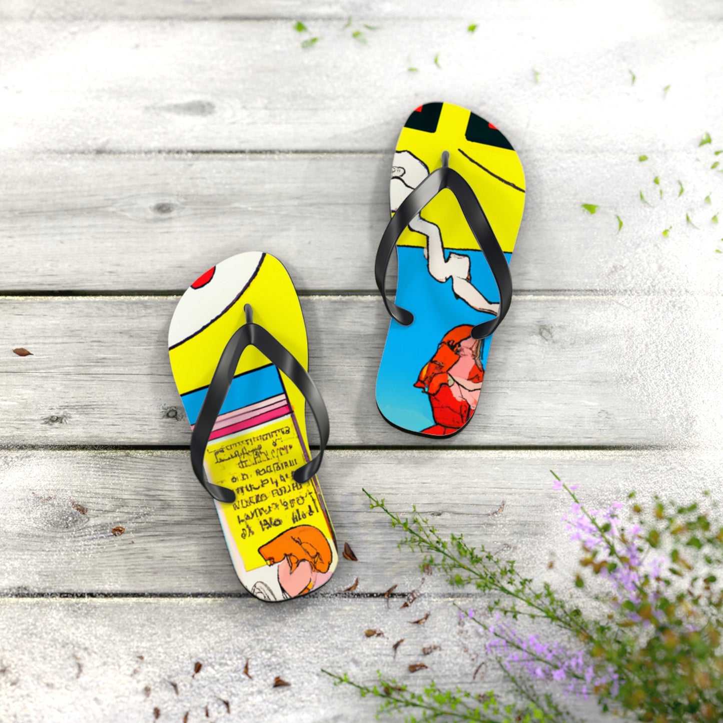 Super Bolt Lightning - Comics Collector Flip Flop Beach Sandals