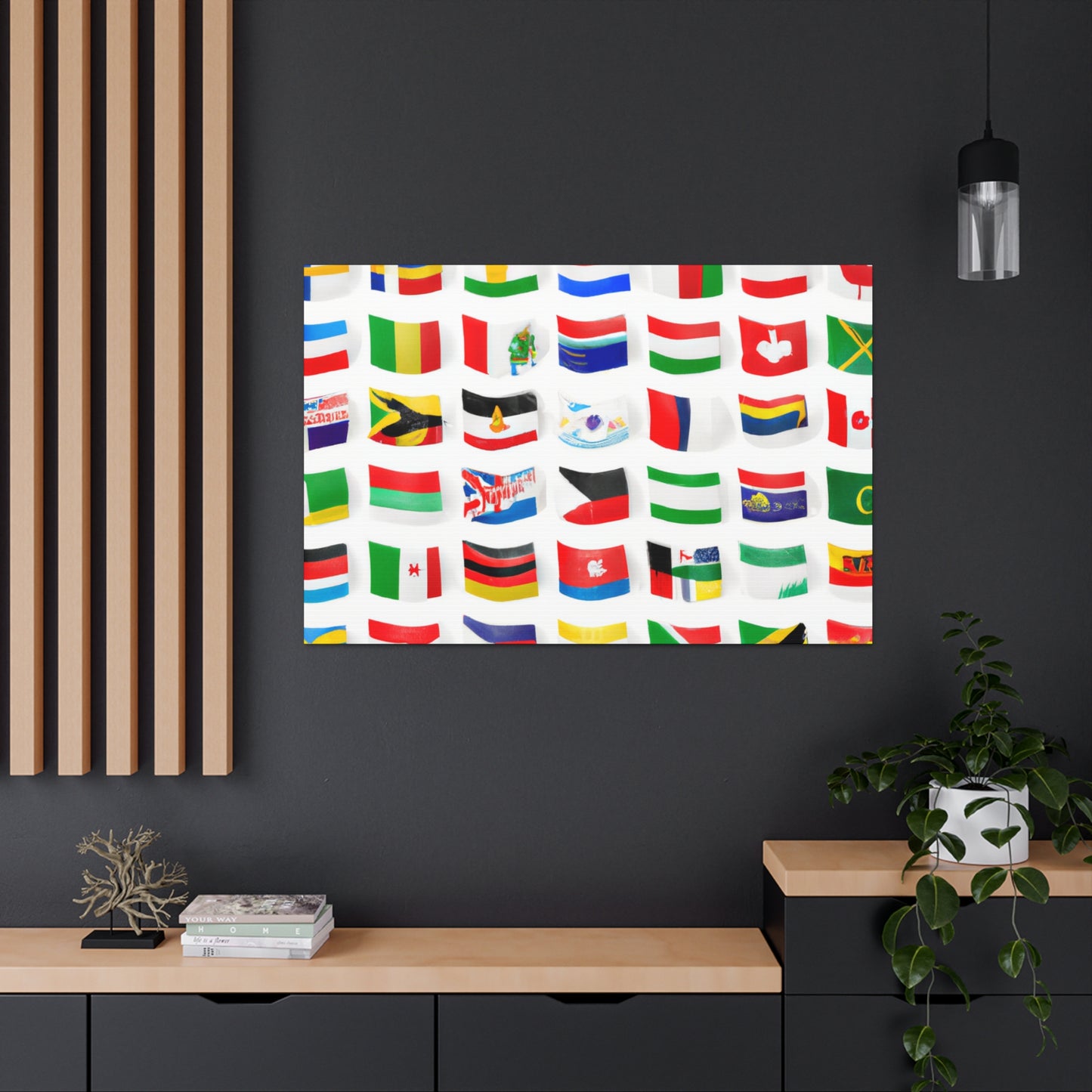 Emily Postwell - Flags Of The World Canvas Wall Art