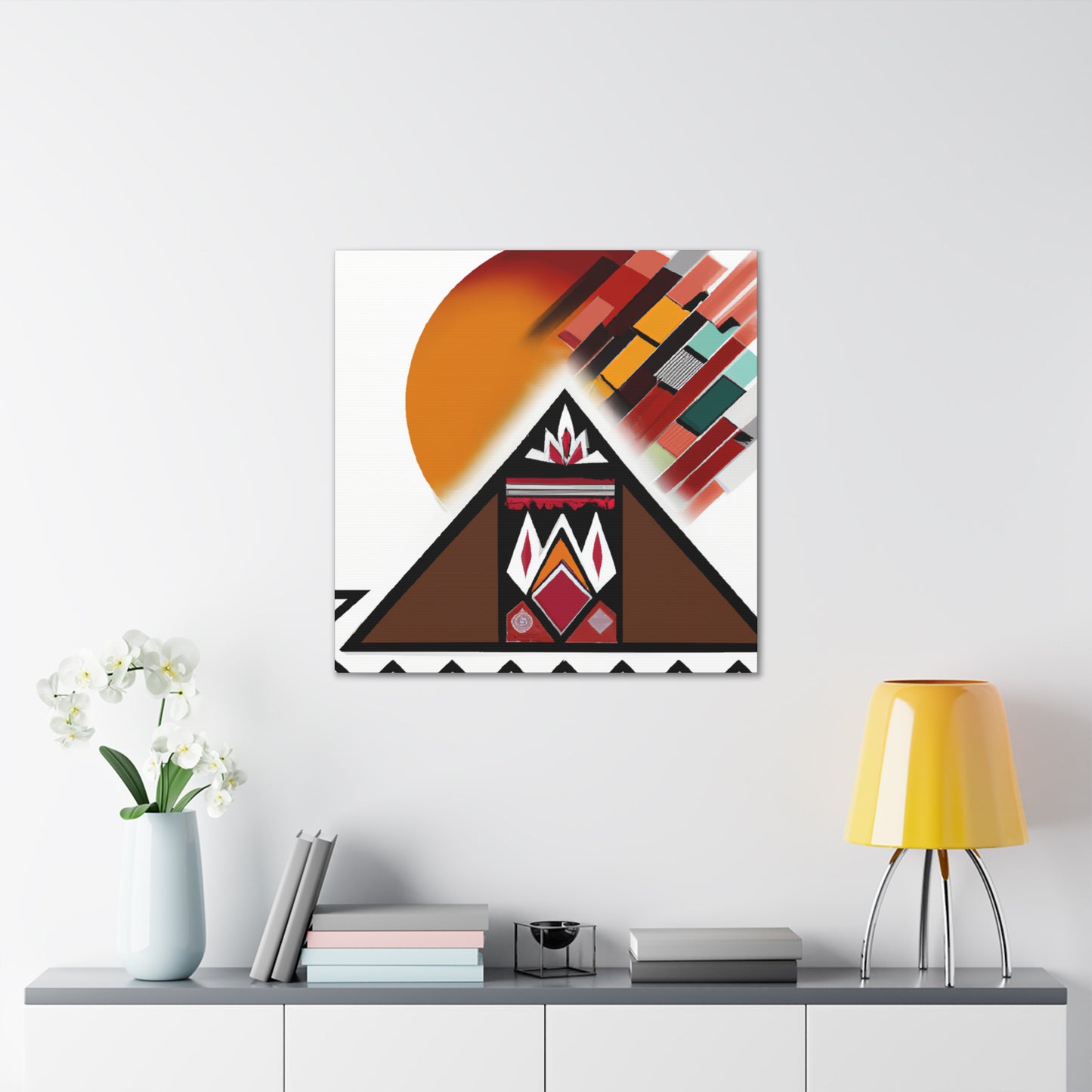 Chief White Eagle - Native American Indian Canvas Wall Art