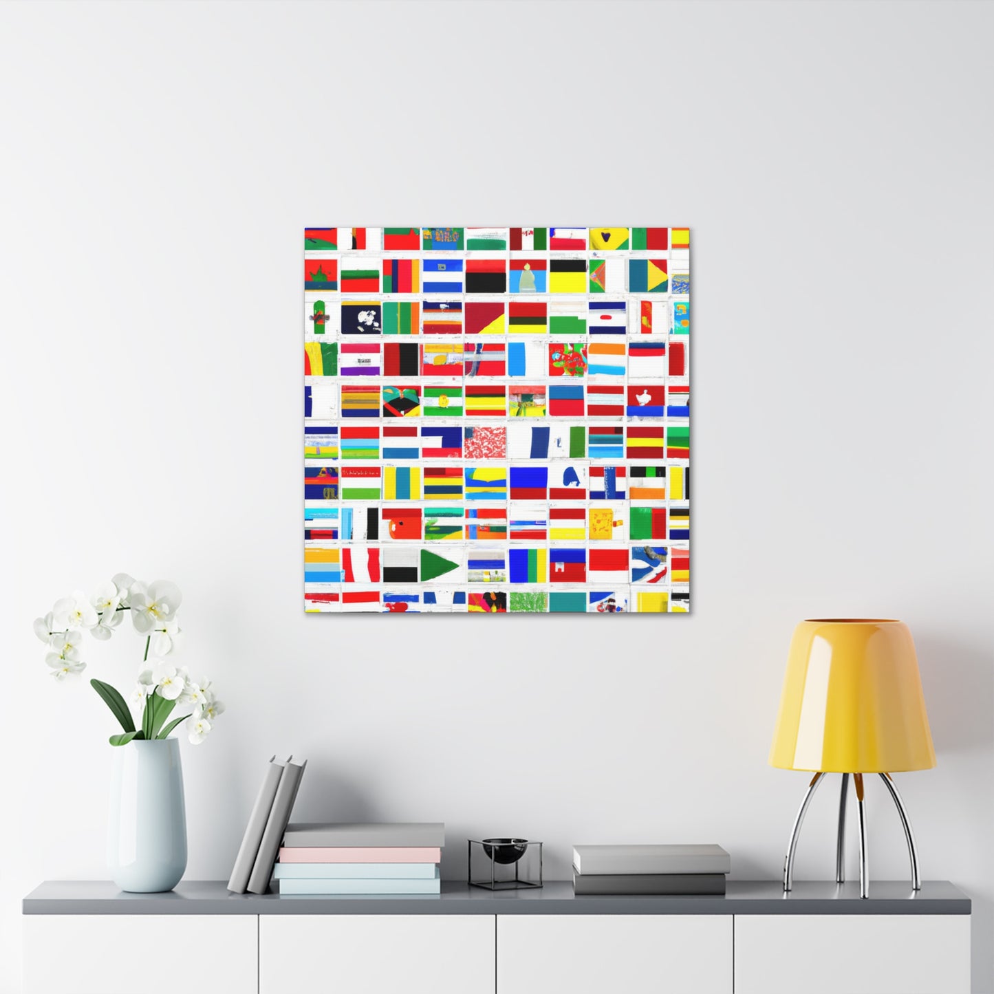 William F. Kofahl - Flags Of The World Canvas Wall Art