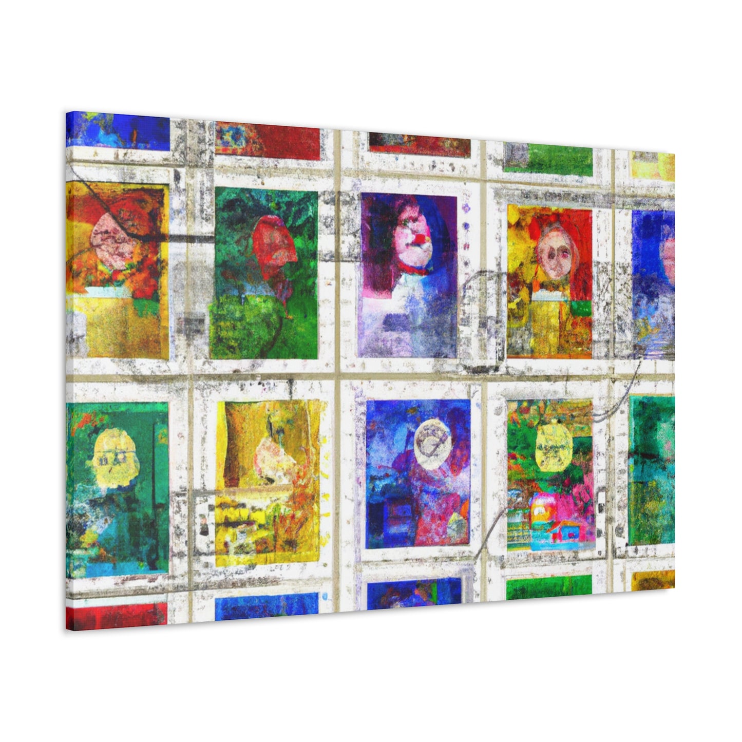 Global Heritage Stamps - Postage Stamp Collector Canvas Wall Art