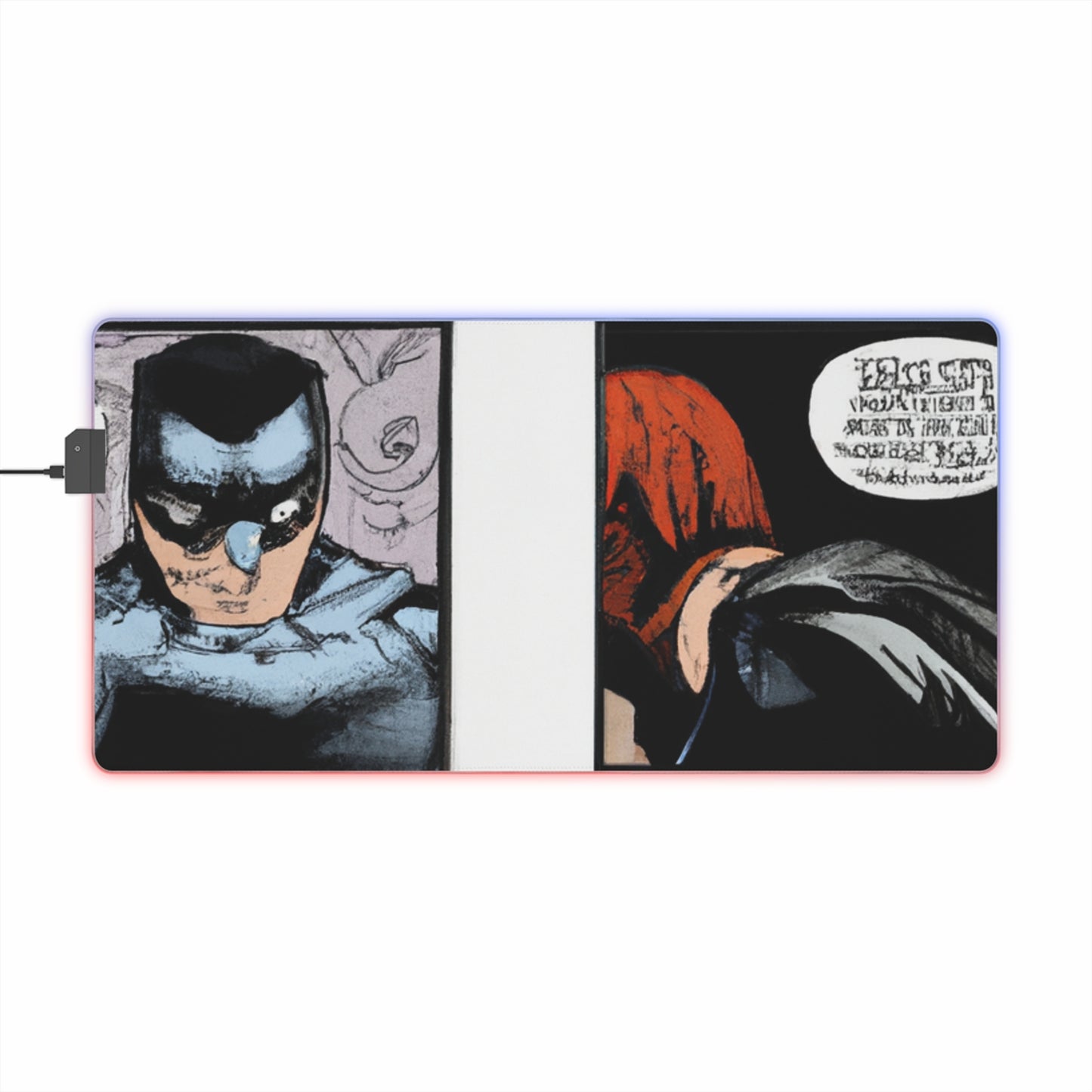 Rocky Rodger - Comic Book Collector LED Light Up Gaming Mouse Pad