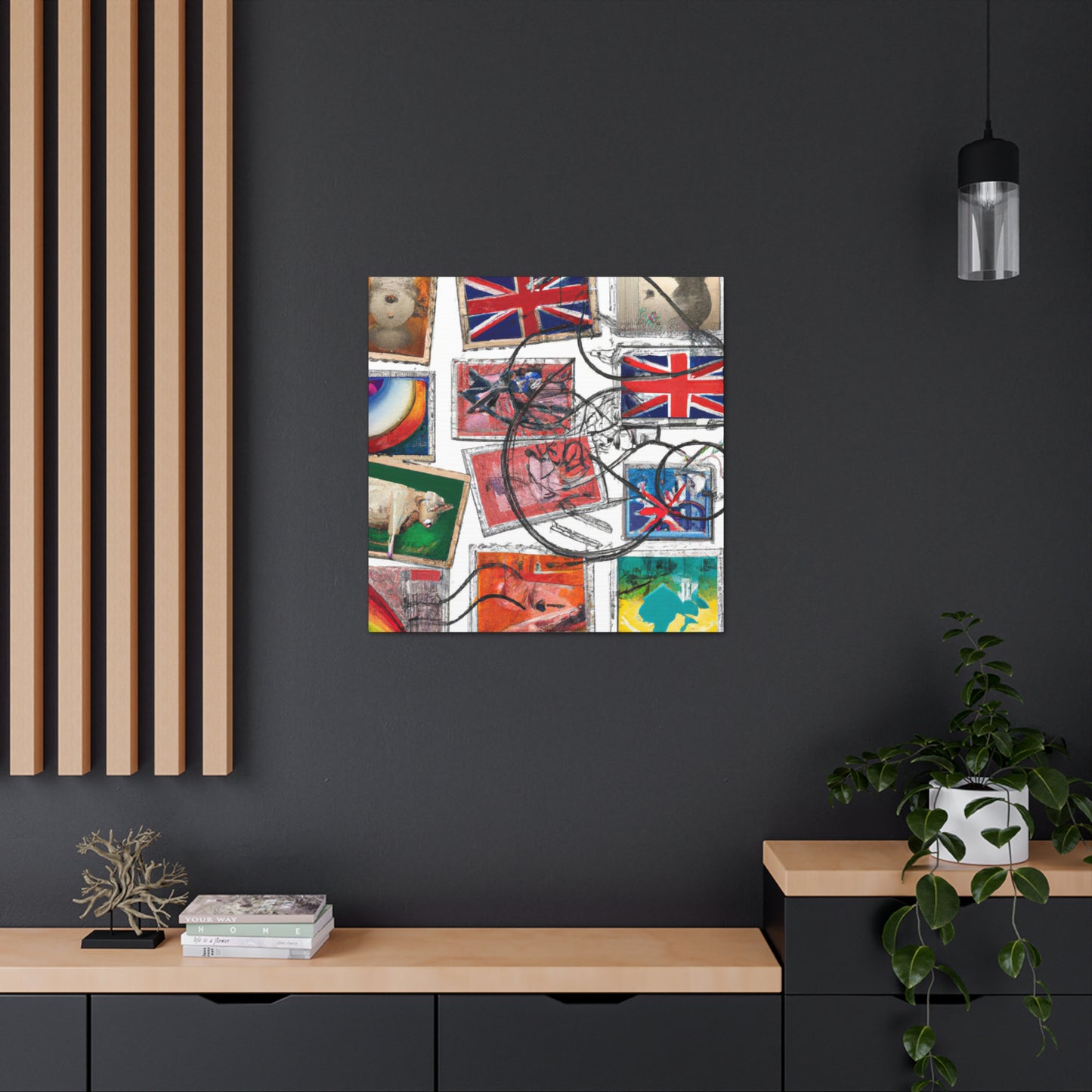 Global Commemorative Stamps - Postage Stamp Collector Canvas Wall Art