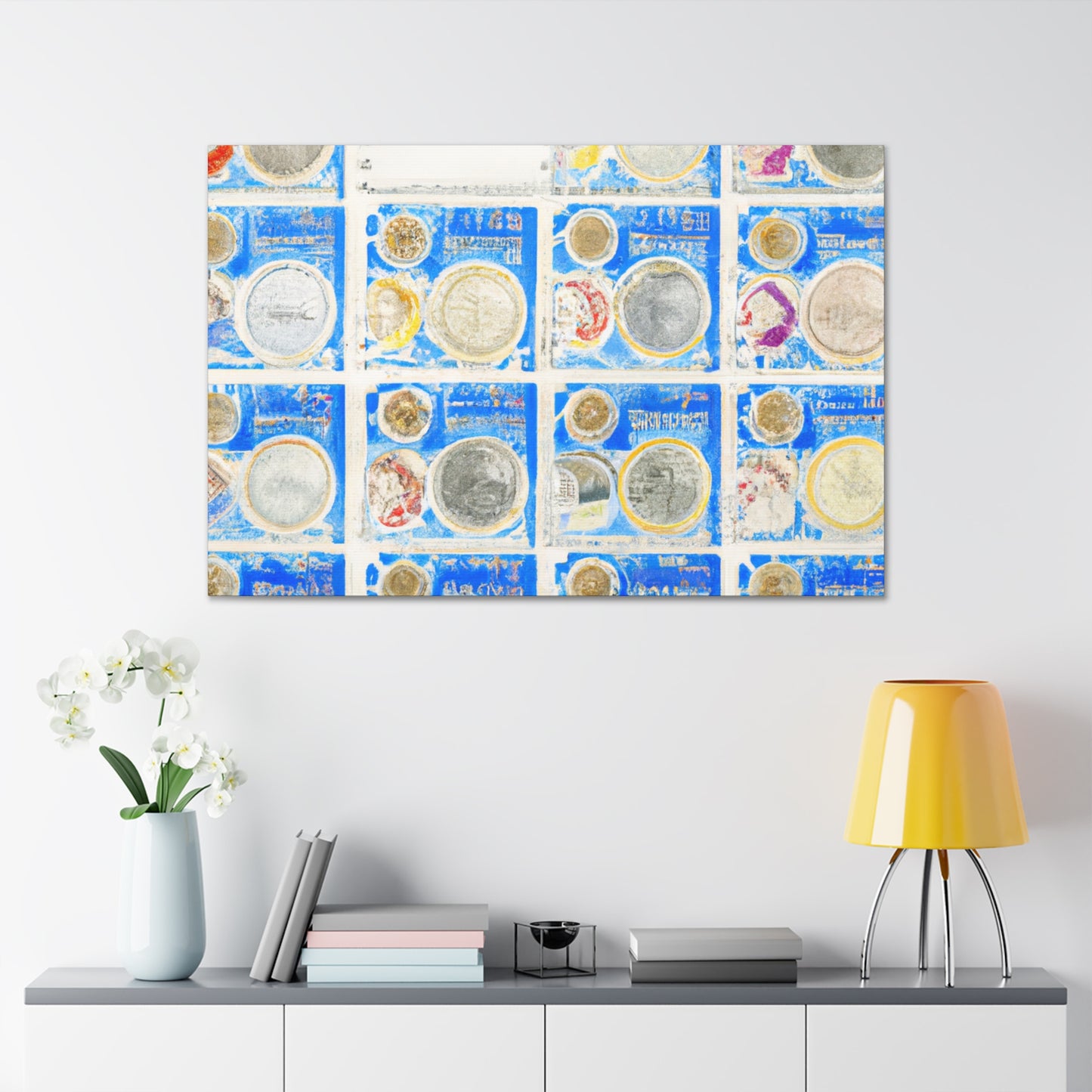 Global Stamp Collection. - Postage Stamp Collector Canvas Wall Art