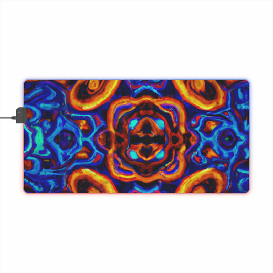 Morton Mayfield - Psychedelic Trippy LED Light Up Gaming Mouse Pad