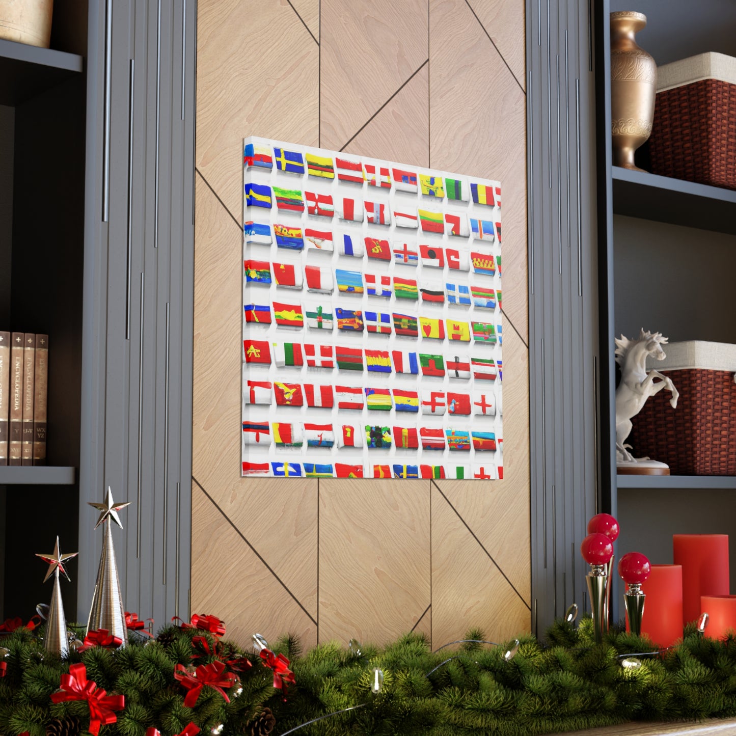 Antonio Hernandez Reyes - Flags Of The World Canvas Wall Art