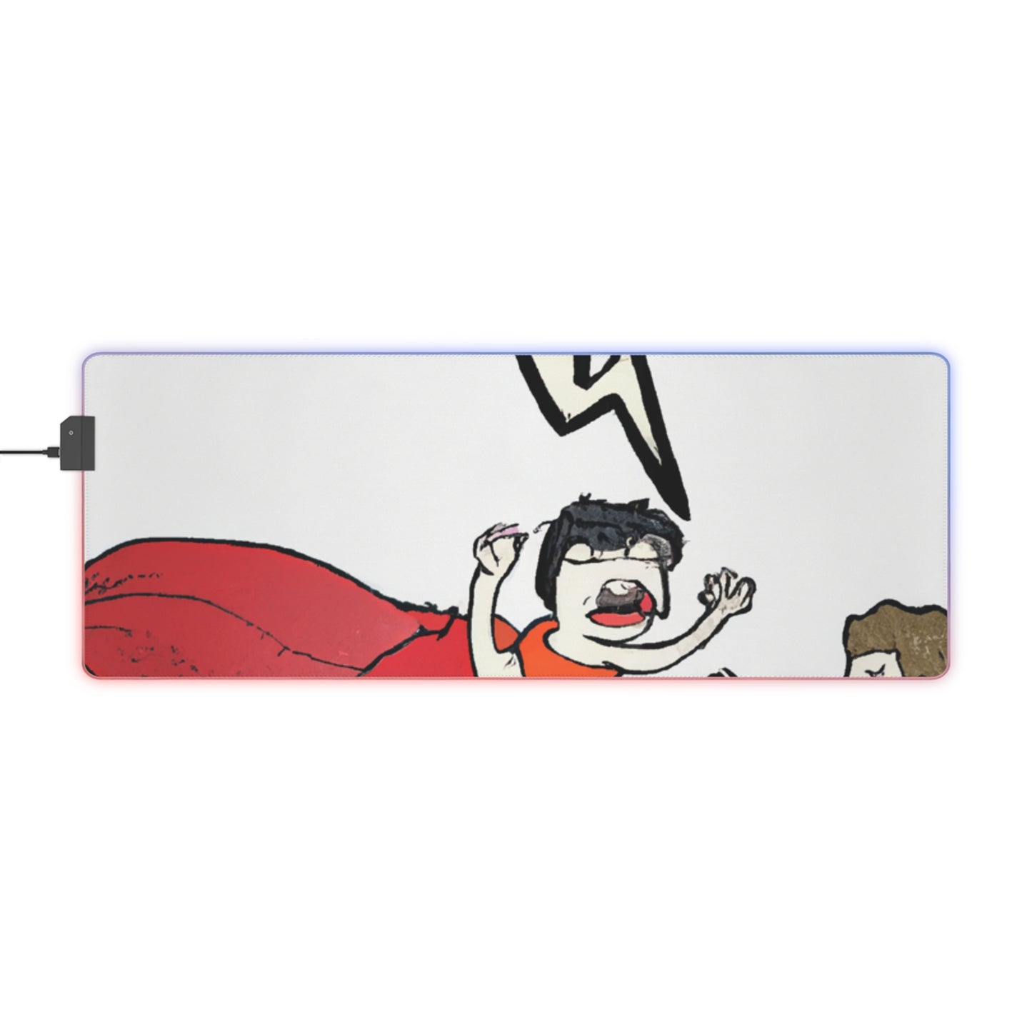 Rocky Rocketman - Comic Book Collector LED Light Up Gaming Mouse Pad