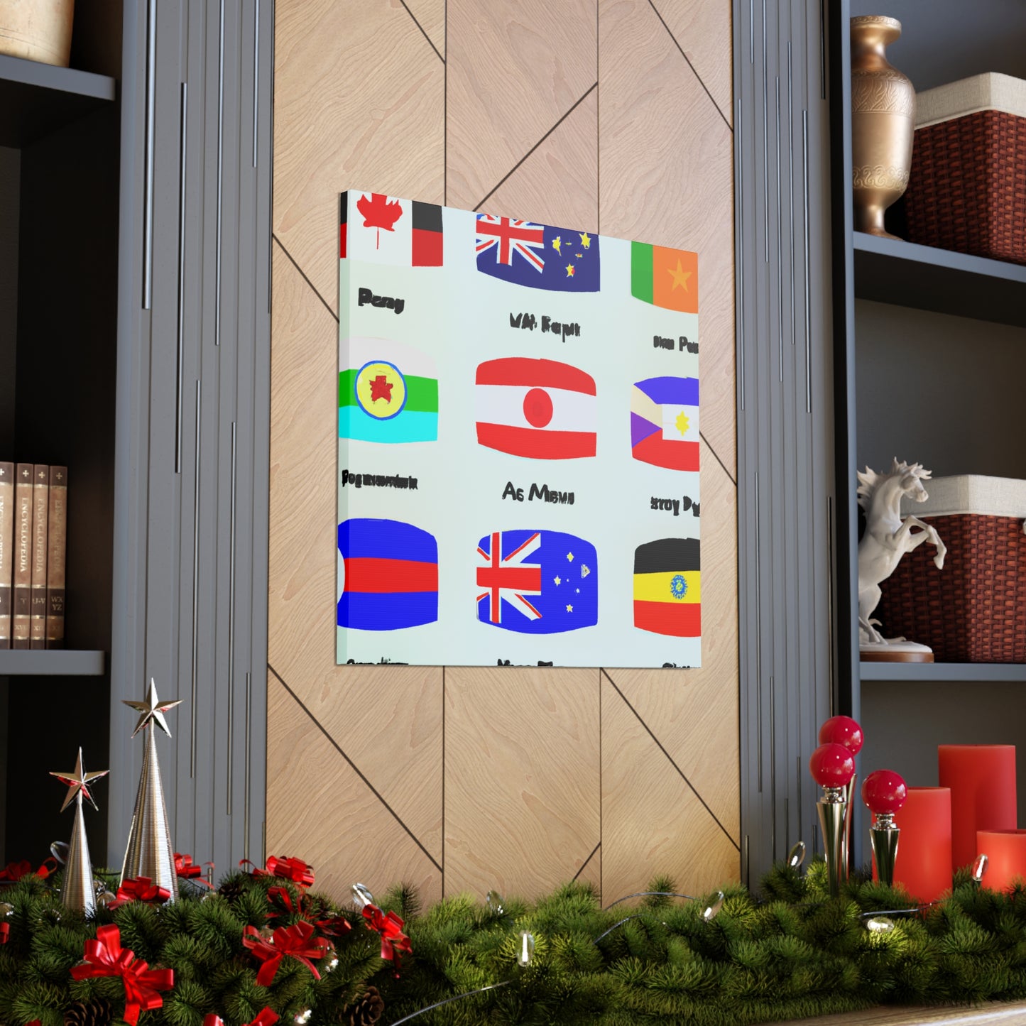 Frances Bellamy - Flags Of The World Canvas Wall Art