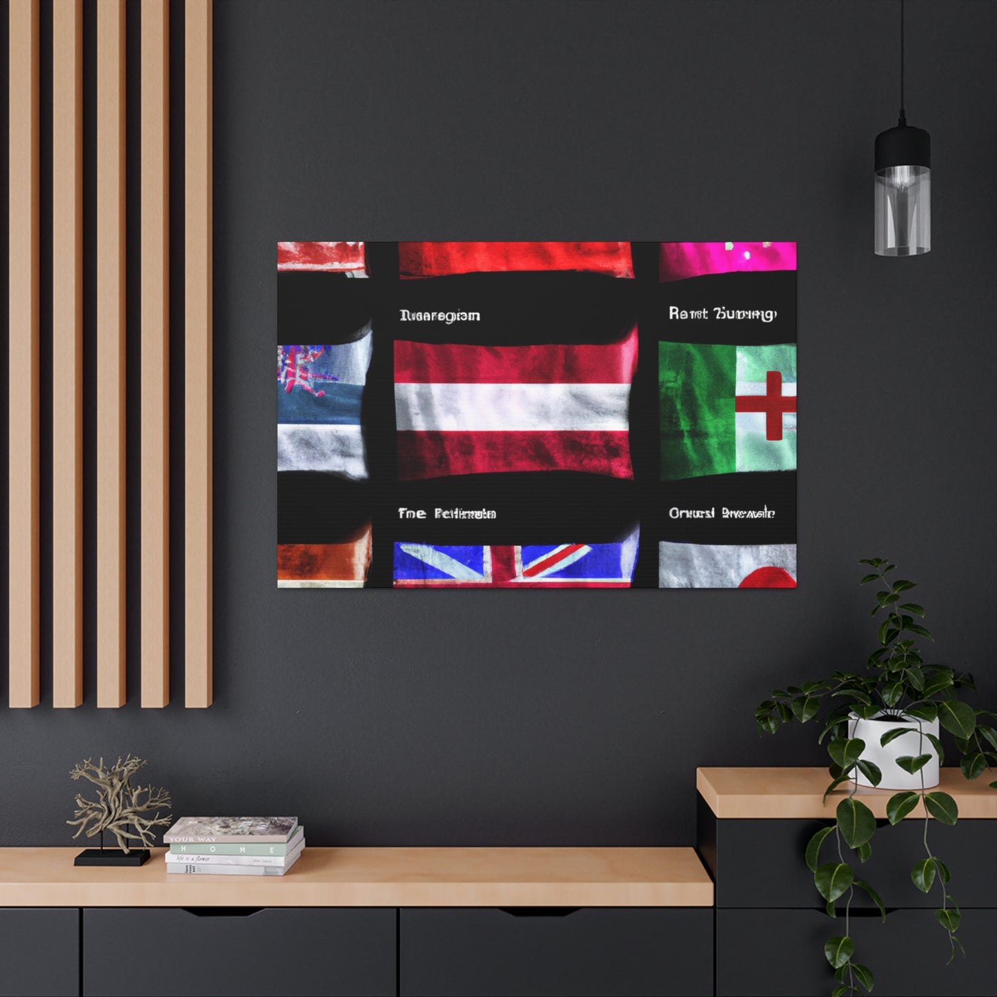 Marianne Pelosi - Flags Of The World Canvas Wall Art