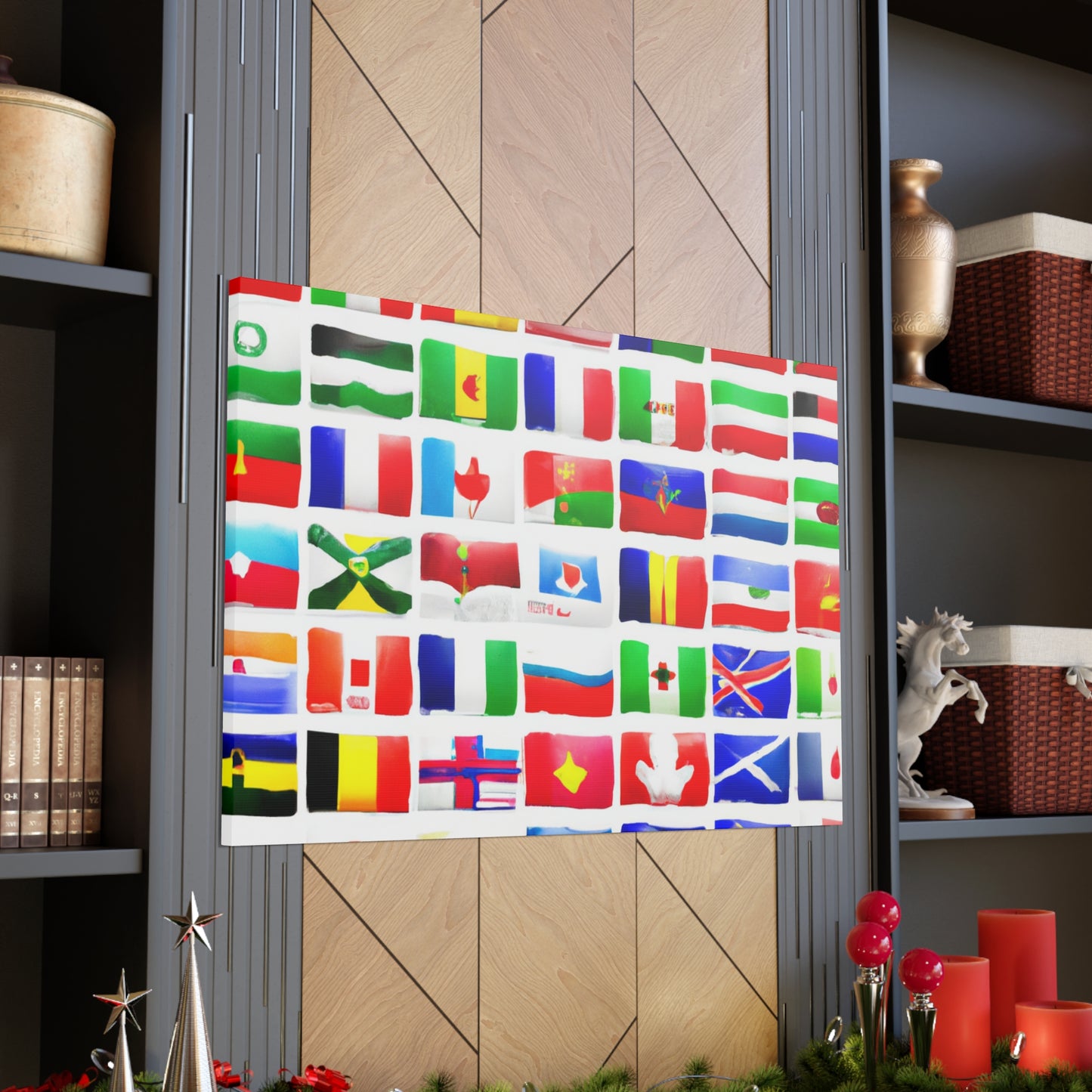 John William Reid - Flags Of The World Canvas Wall Art