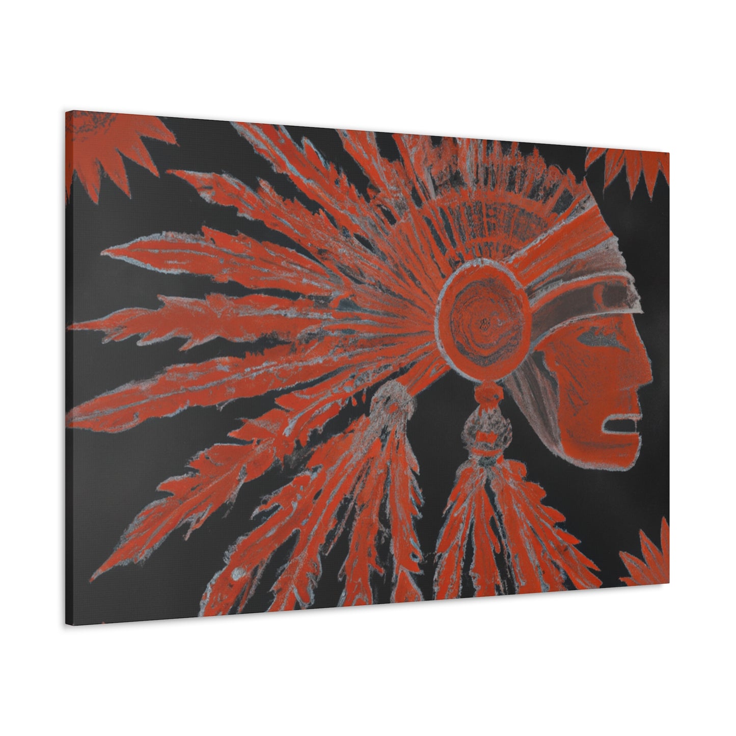 Running Elk - Native American Indian Canvas Wall Art