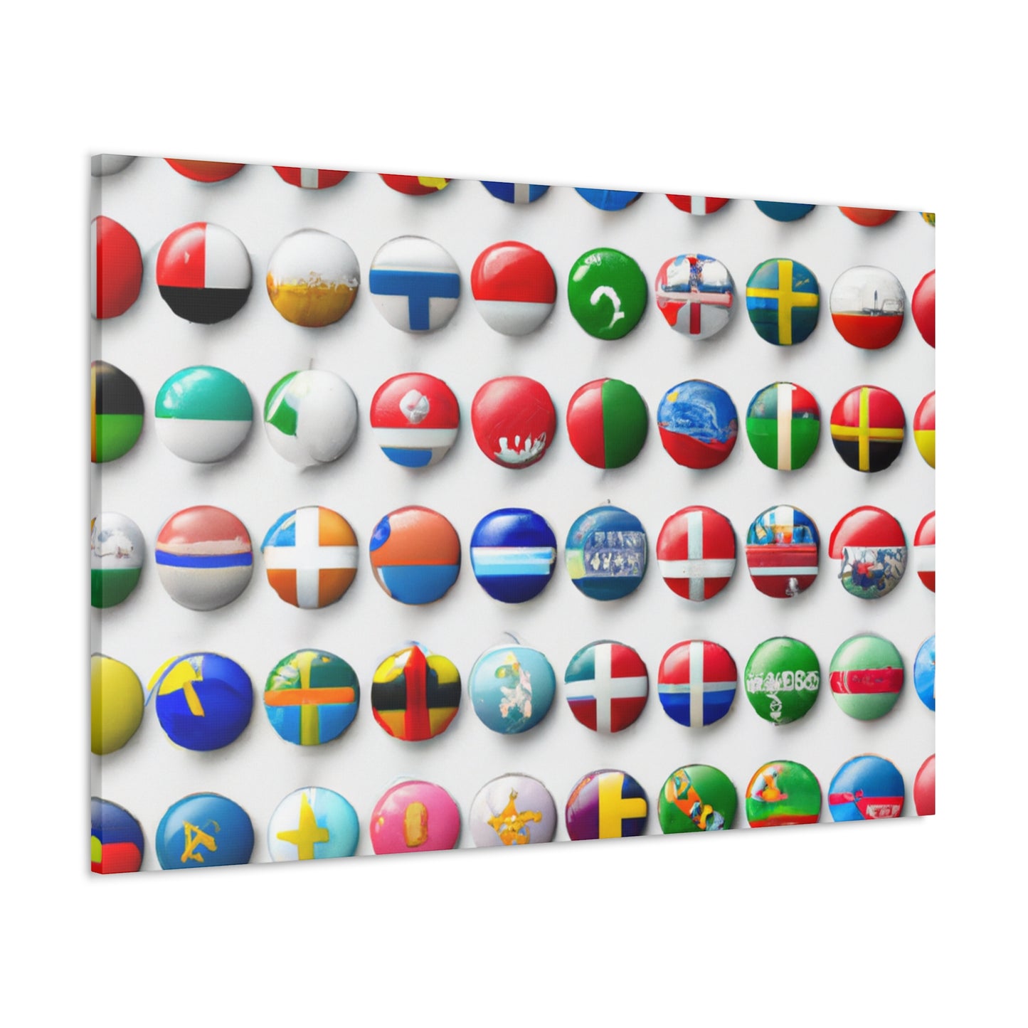 William Henry Leister - Flags Of The World Canvas Wall Art