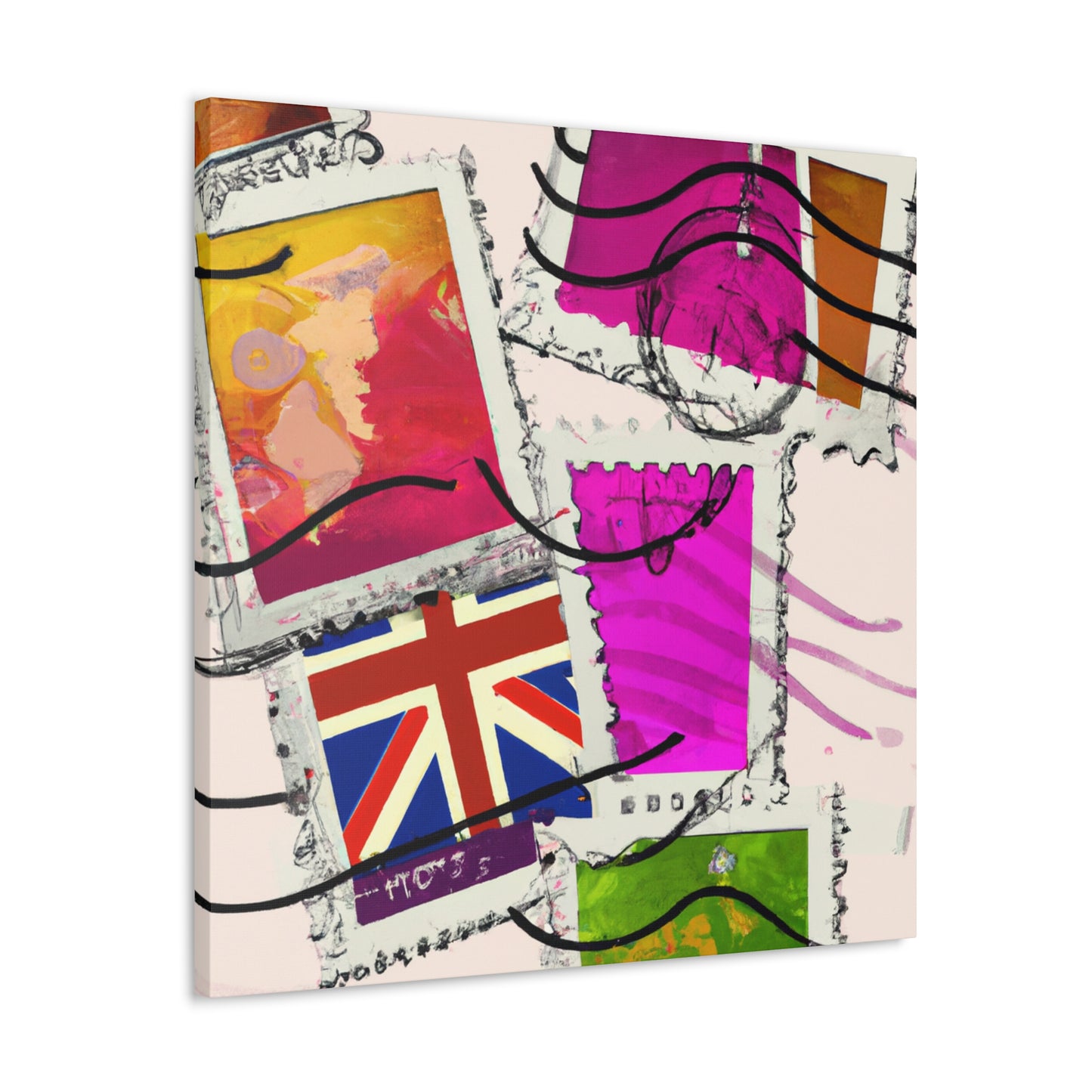 Global Heritage Stamps - Postage Stamp Collector Canvas Wall Art