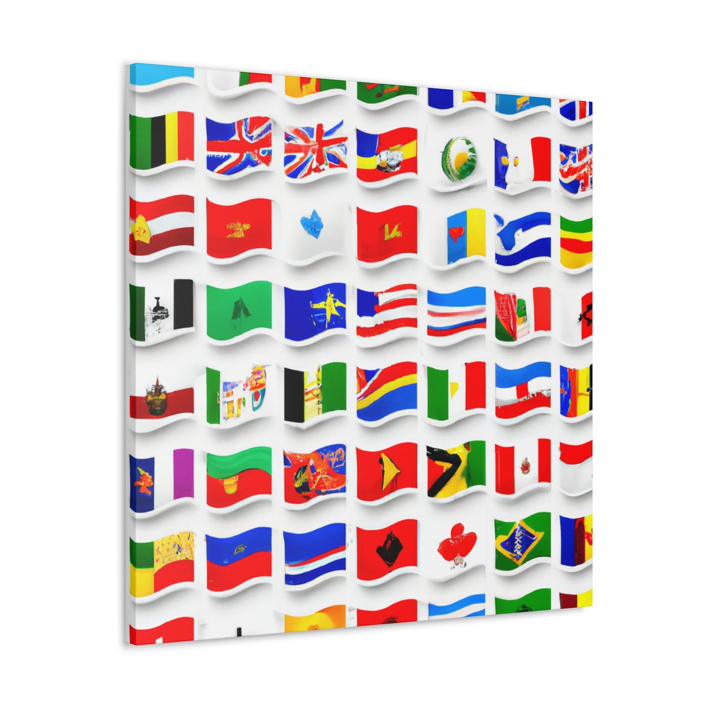 Josephine Leser - Flags Of The World Canvas Wall Art