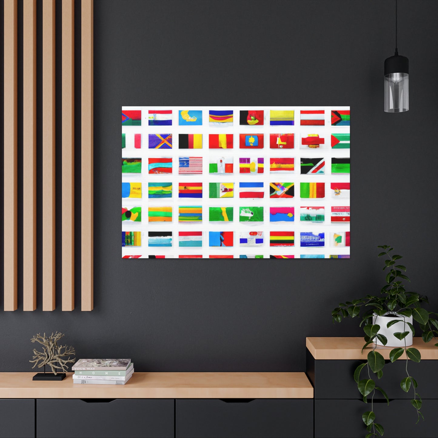 Winifred Atwell Fryer - Flags Of The World Canvas Wall Art