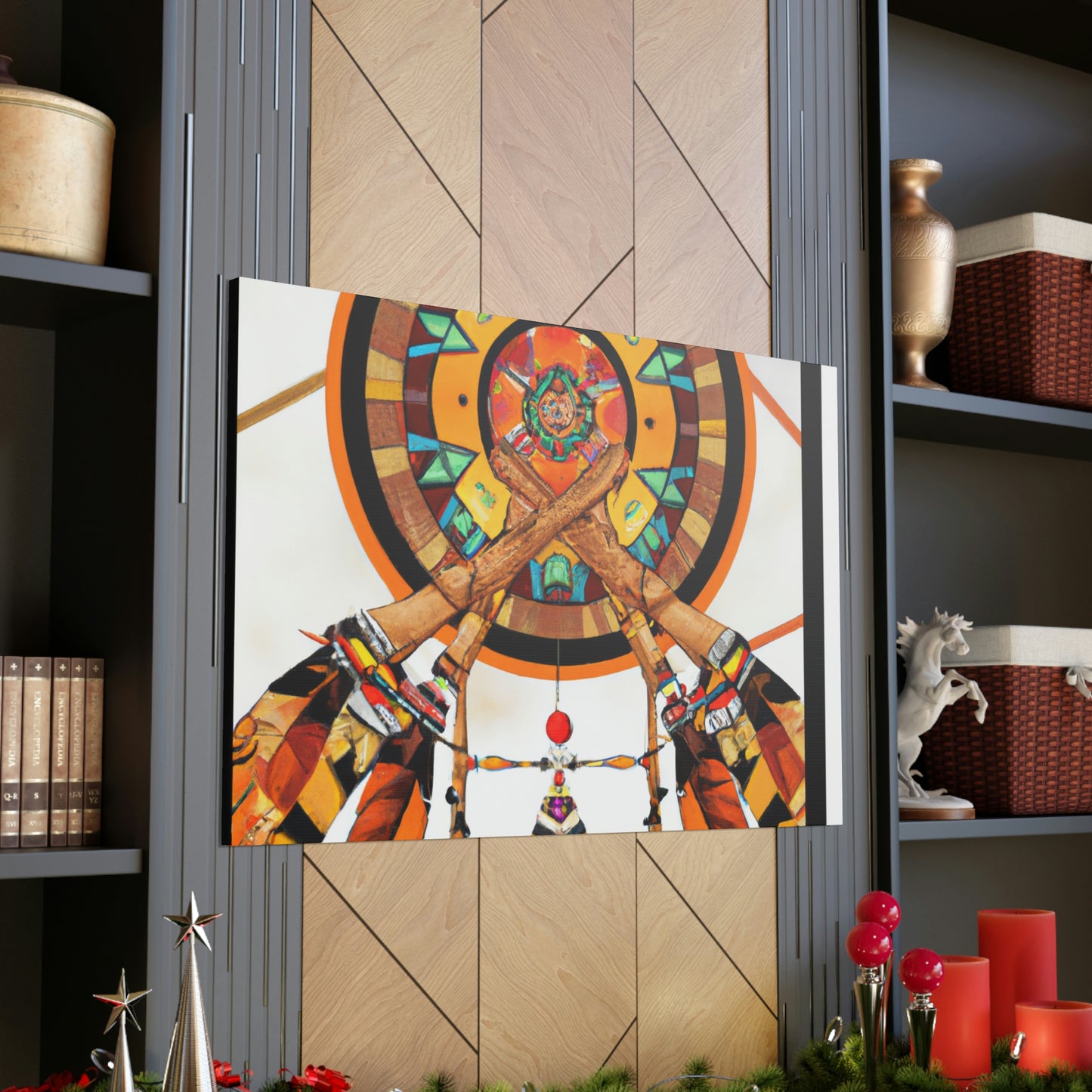 Windsong Cha-na-ma-ti - Native American Indian Canvas Wall Art