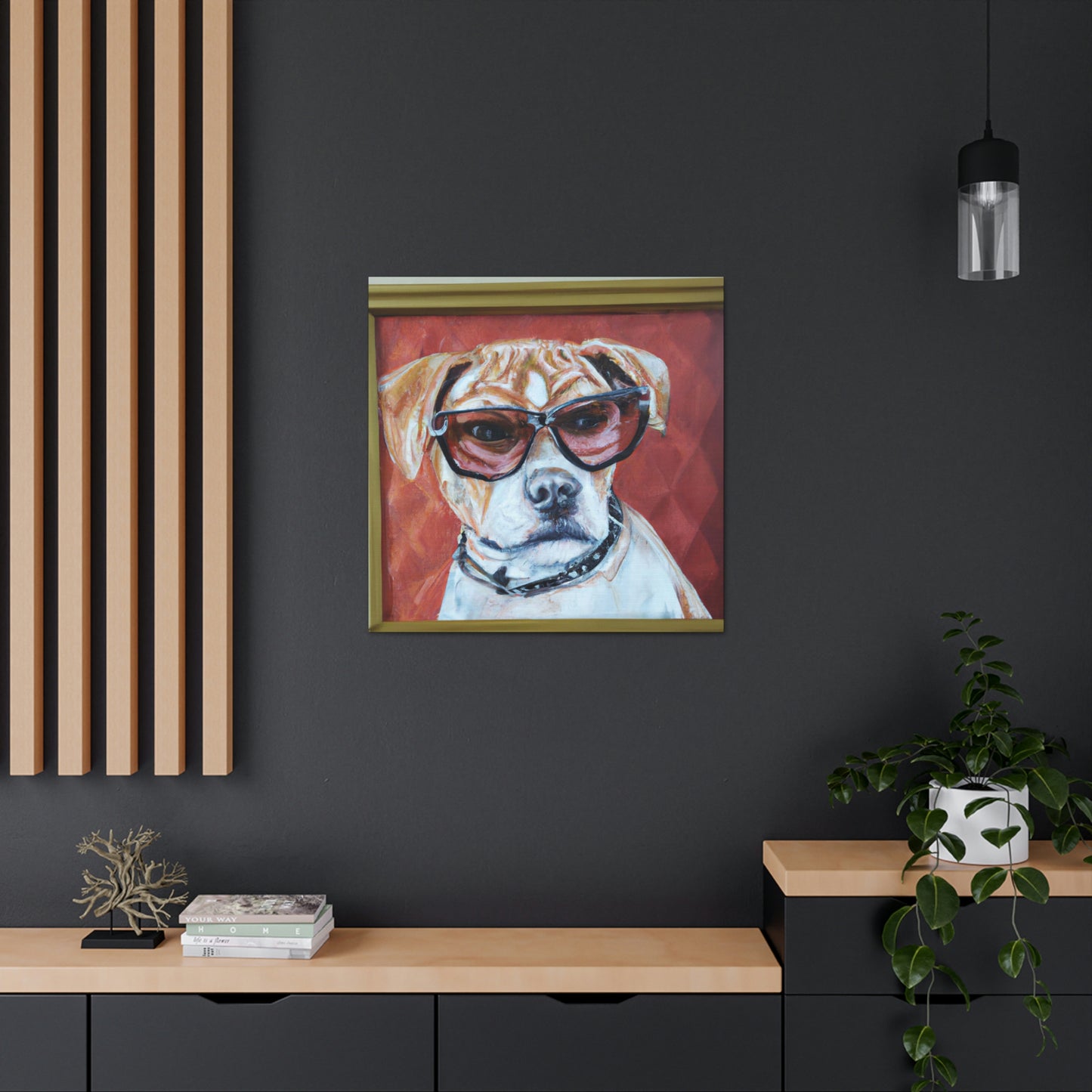 Clifford the Cavalier King Charles - Dog Lovers Canvas Wall Art