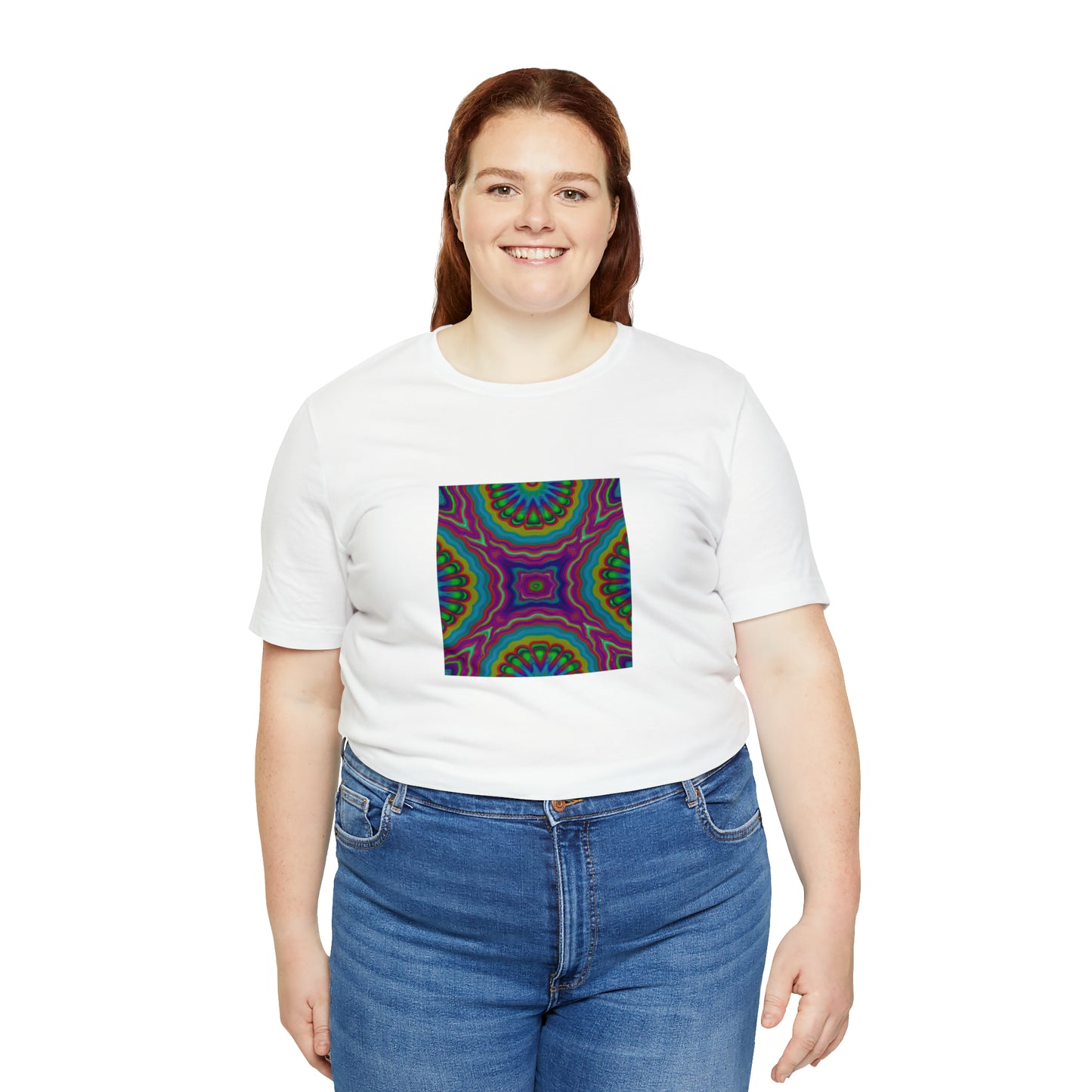 Lulu French - Psychedelic Trippy Pattern Tee Shirt