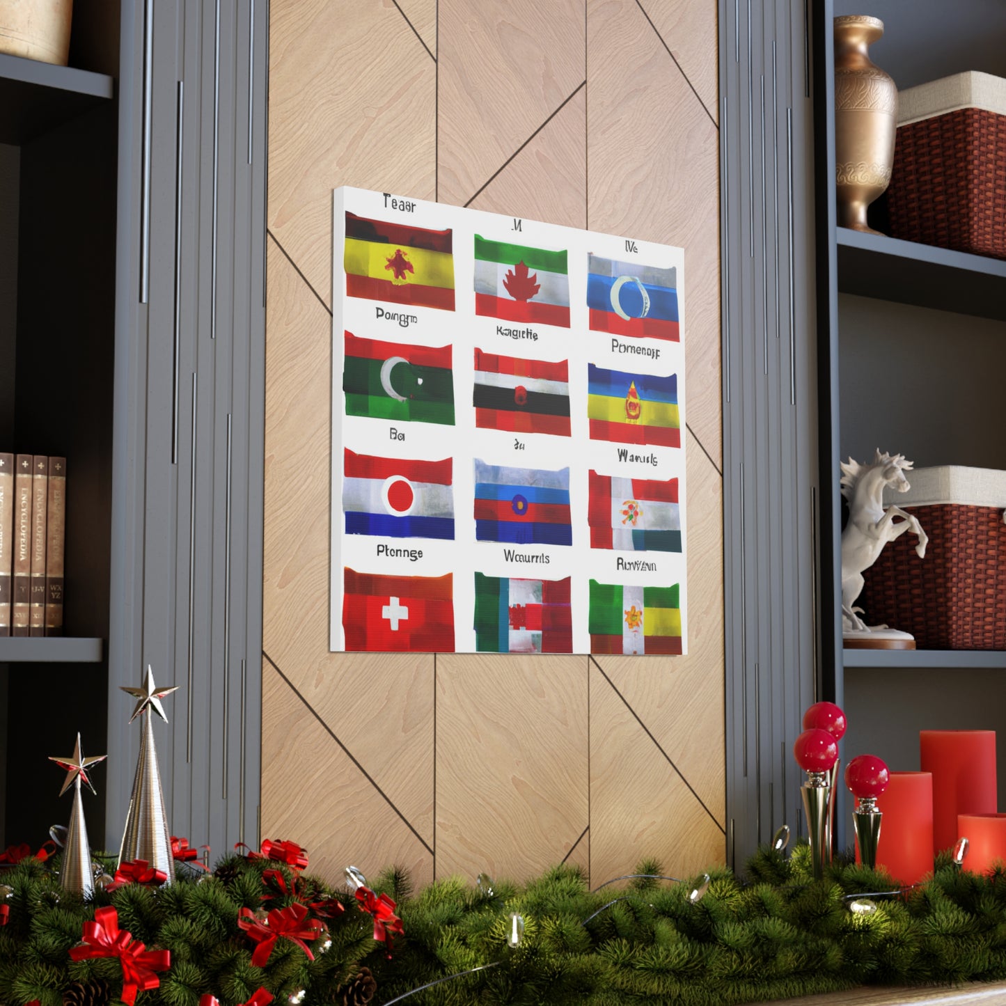 Elizabeth Smithson - Flags Of The World Canvas Wall Art